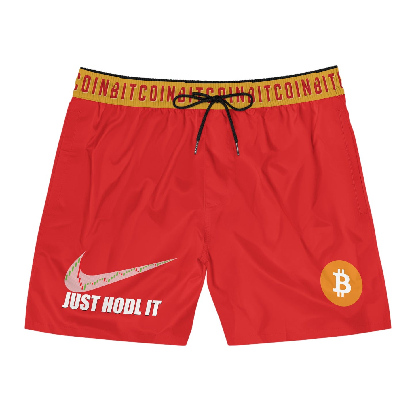 Bitcoin Just Hodl It Red Swim Trunk In N Out Crypto