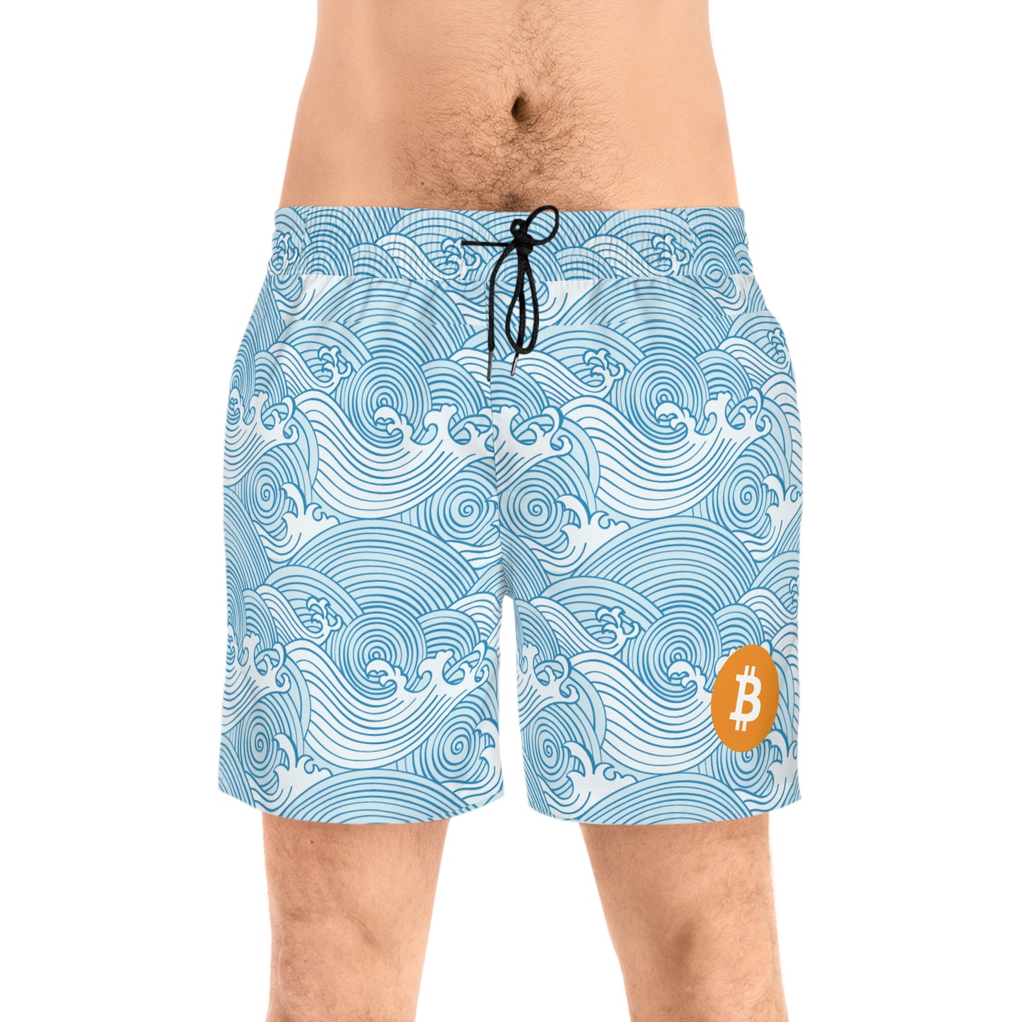 Bitcoin Light Waves Swim Trunk In N Out Crypto