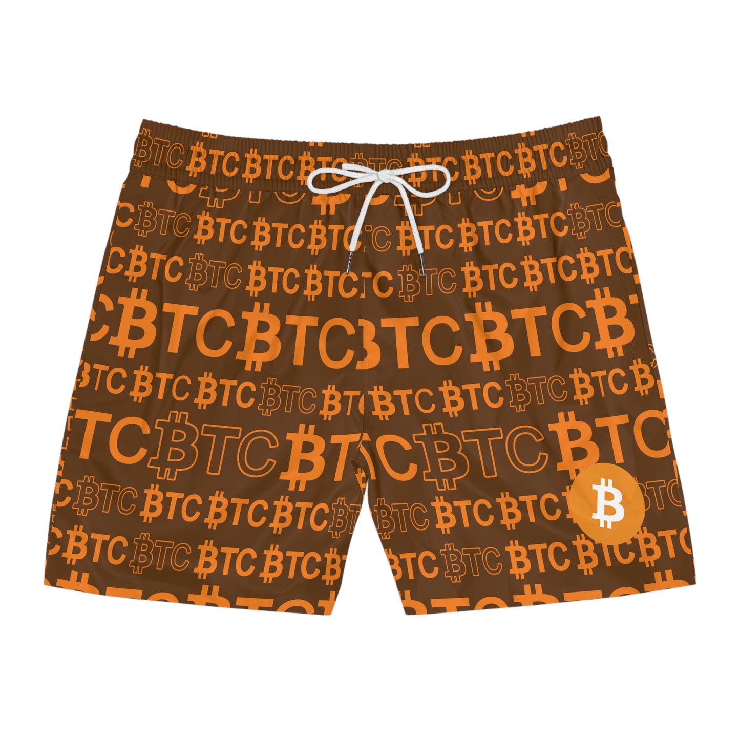 Bitcoin Dubai Brown Swim Trunk In N Out Crypto