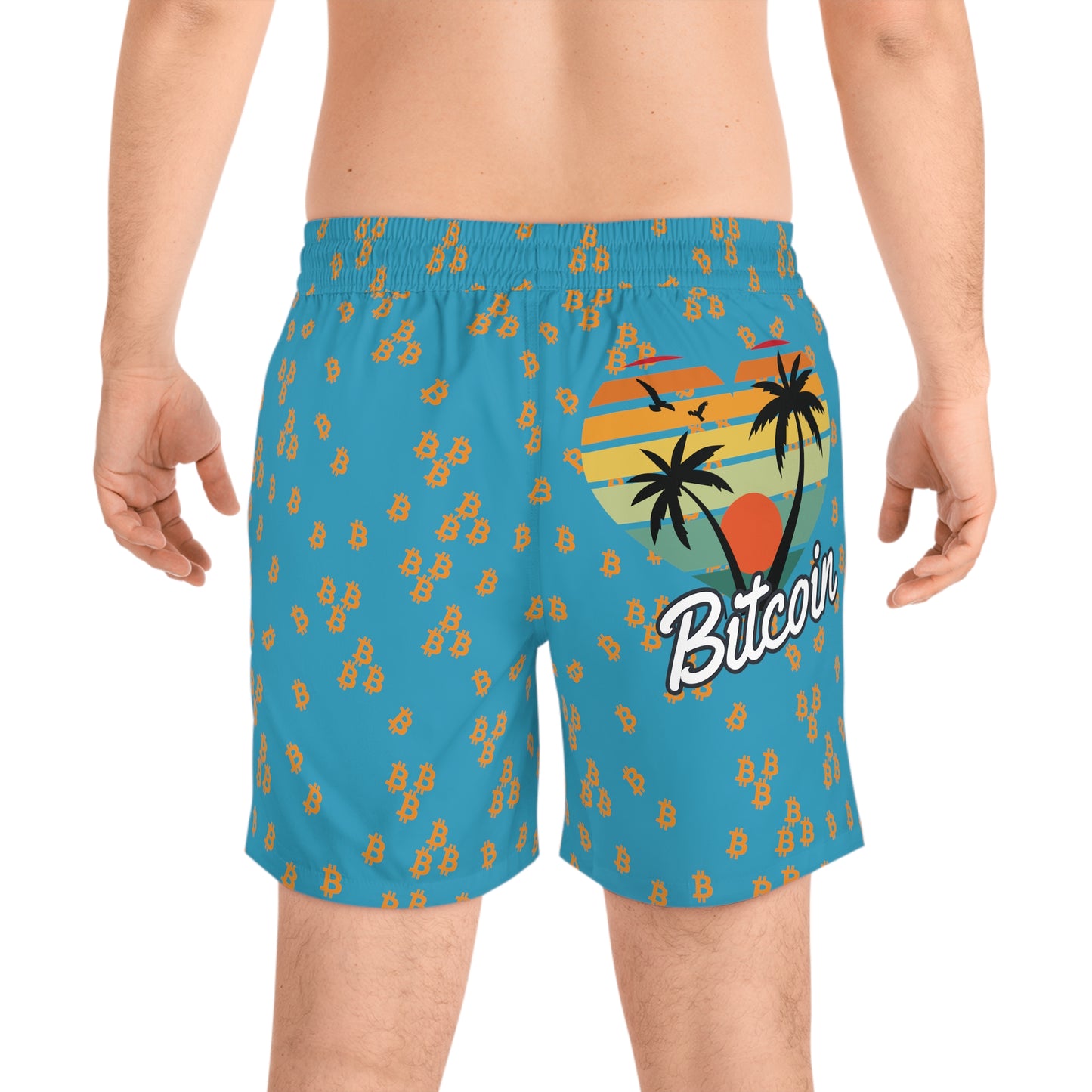 Bitcoin Sunset Swim Trunk In N Out Crypto