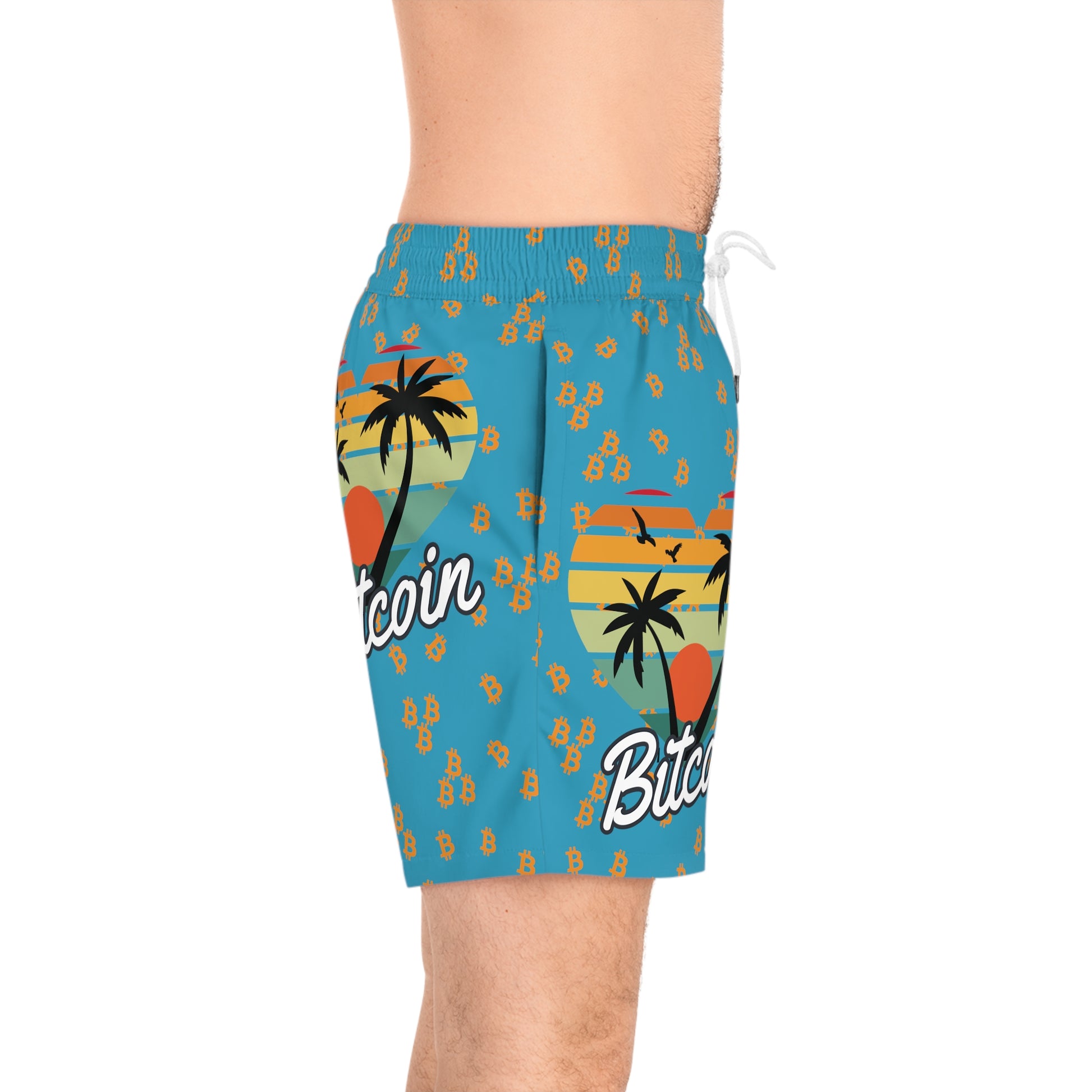 Bitcoin Sunset Swim Trunk In N Out Crypto