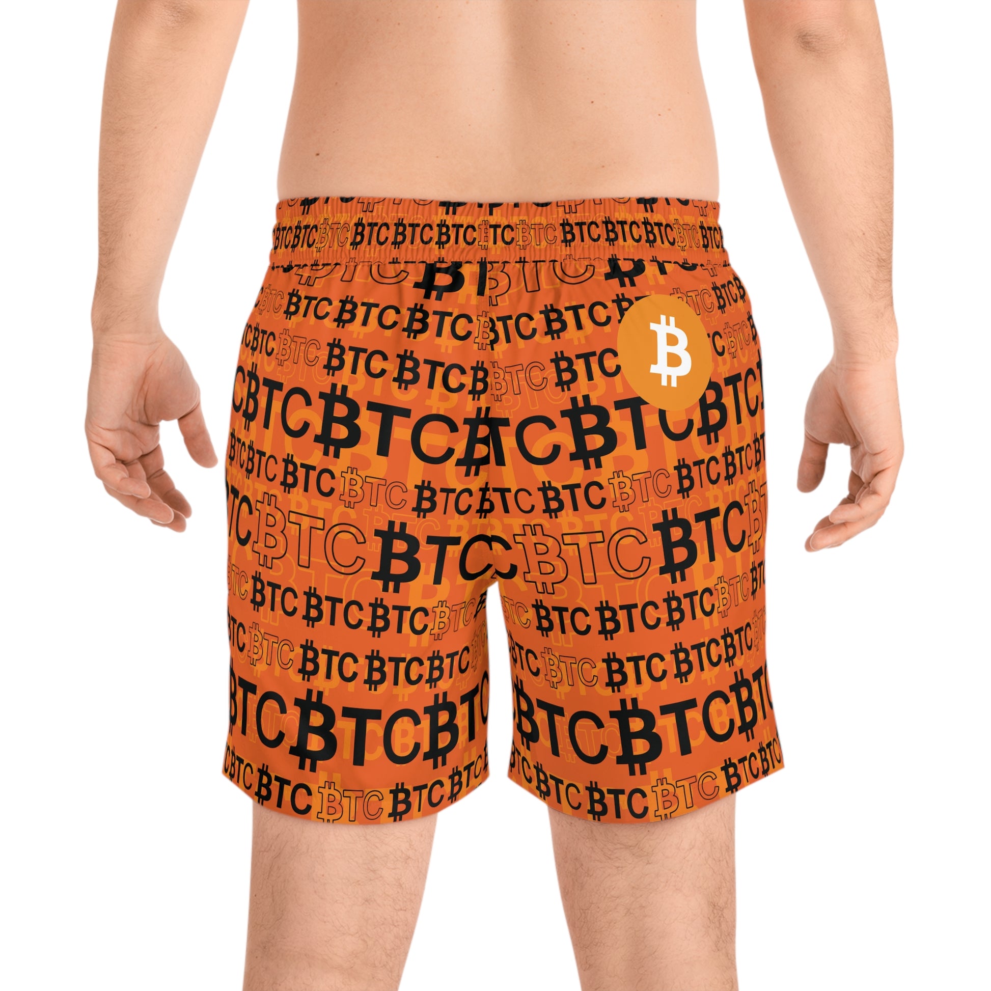 Bitcoin Dubai Copper Swim Trunk Printify