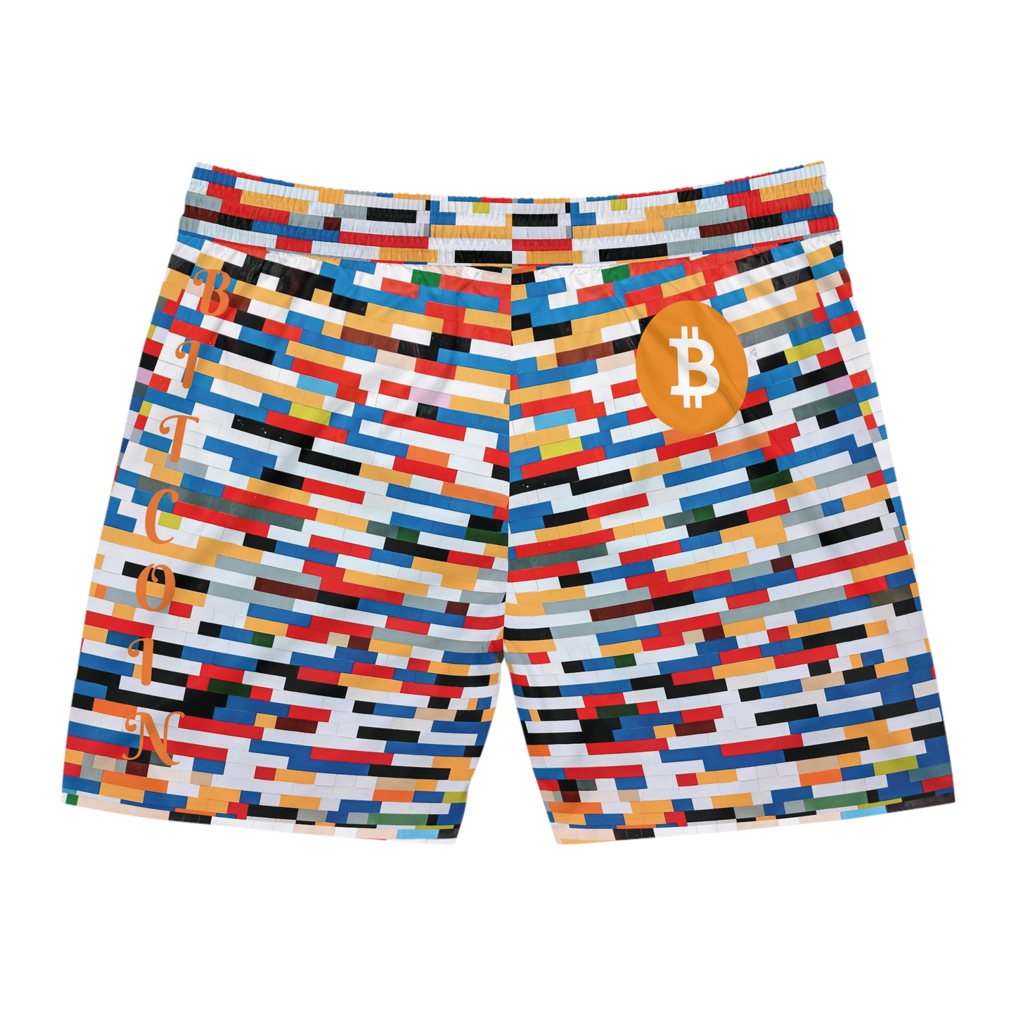 Bitcoin Colors Blocks Swim Trunk In N Out Crypto