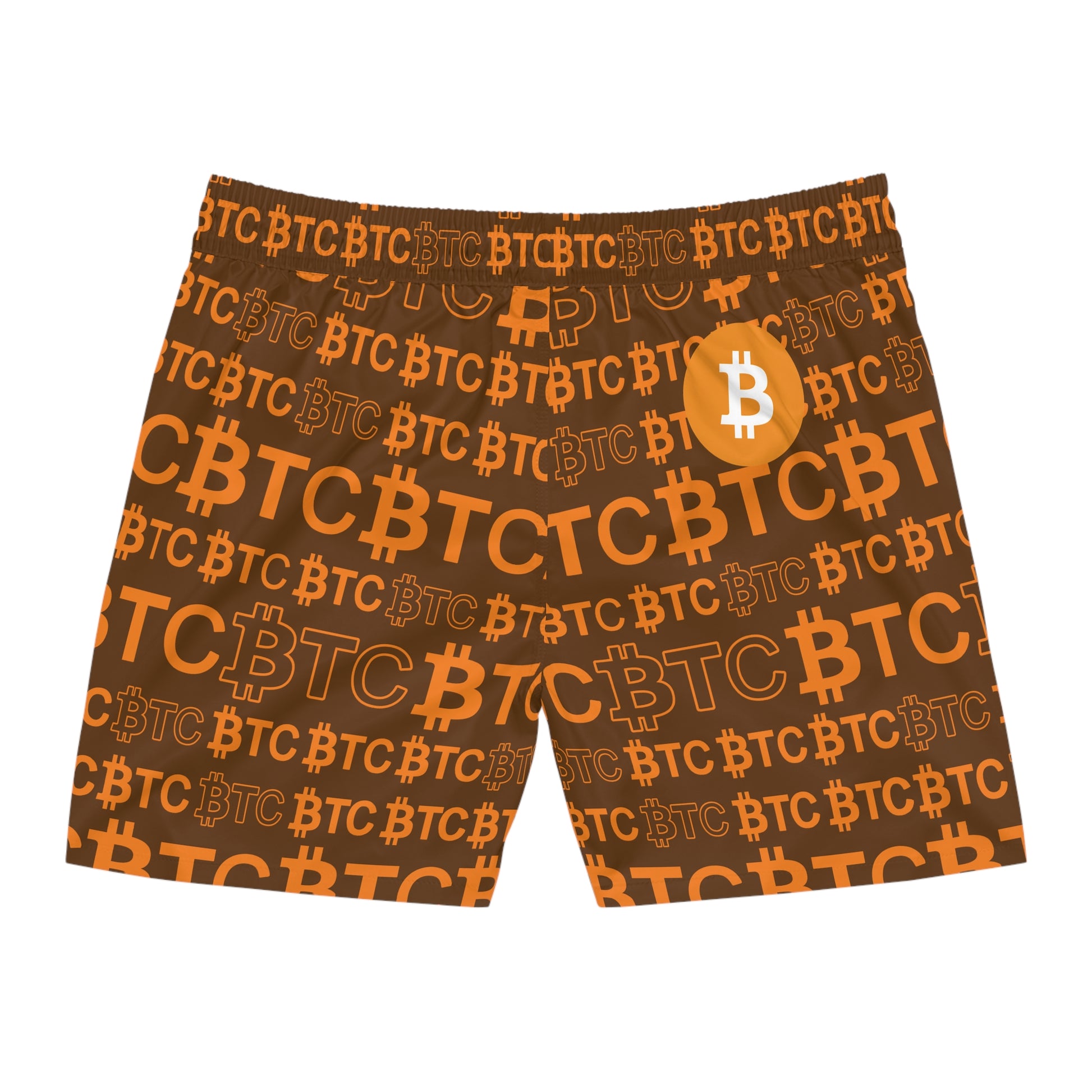 Bitcoin Dubai Brown Swim Trunk In N Out Crypto