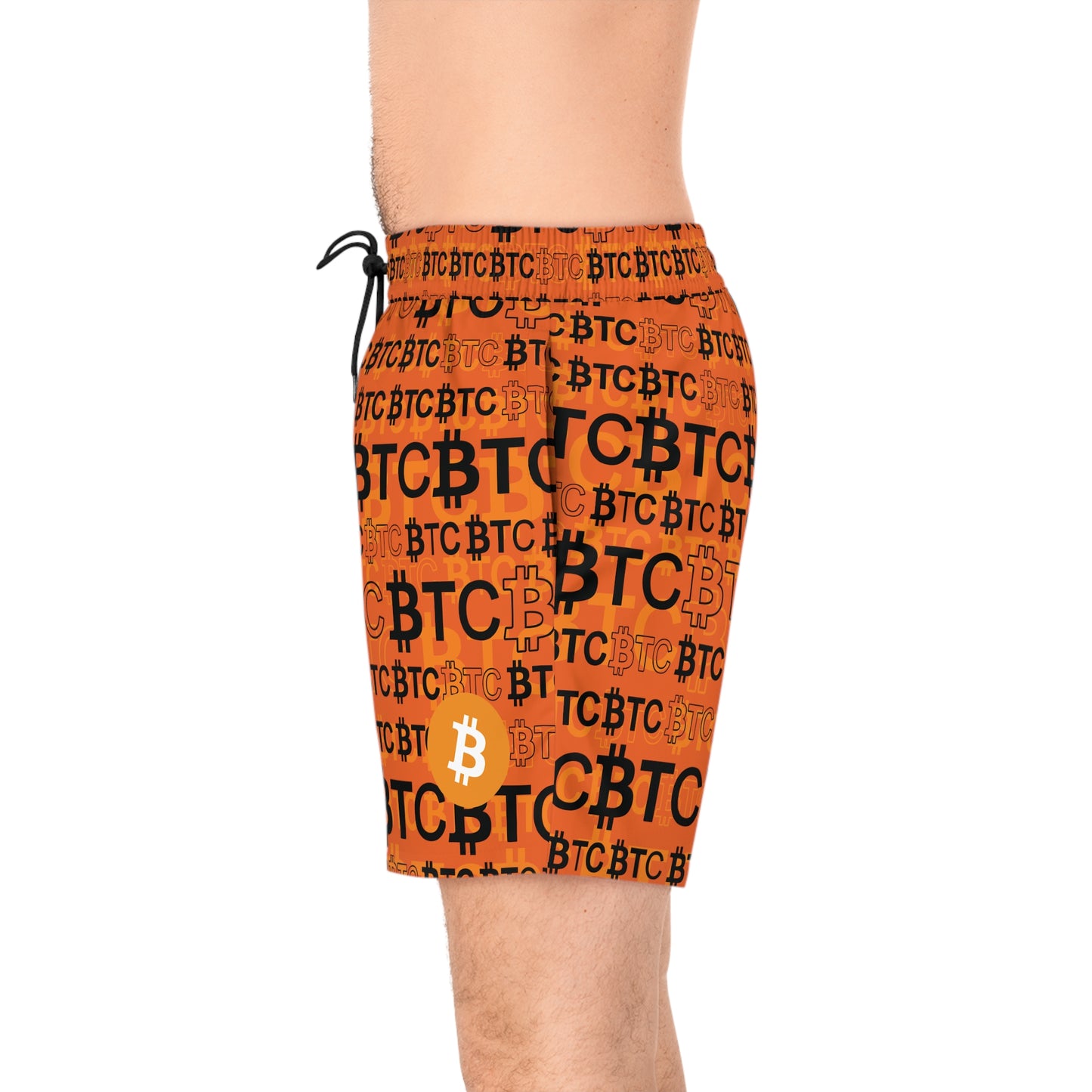 Bitcoin Dubai Copper Swim Trunk Printify