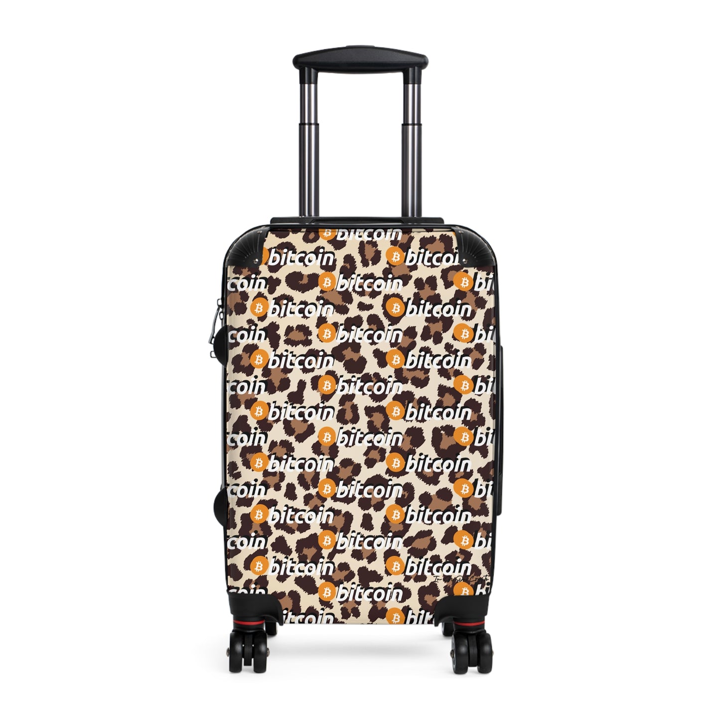 Bitcoin Leopard Suitcase Printify