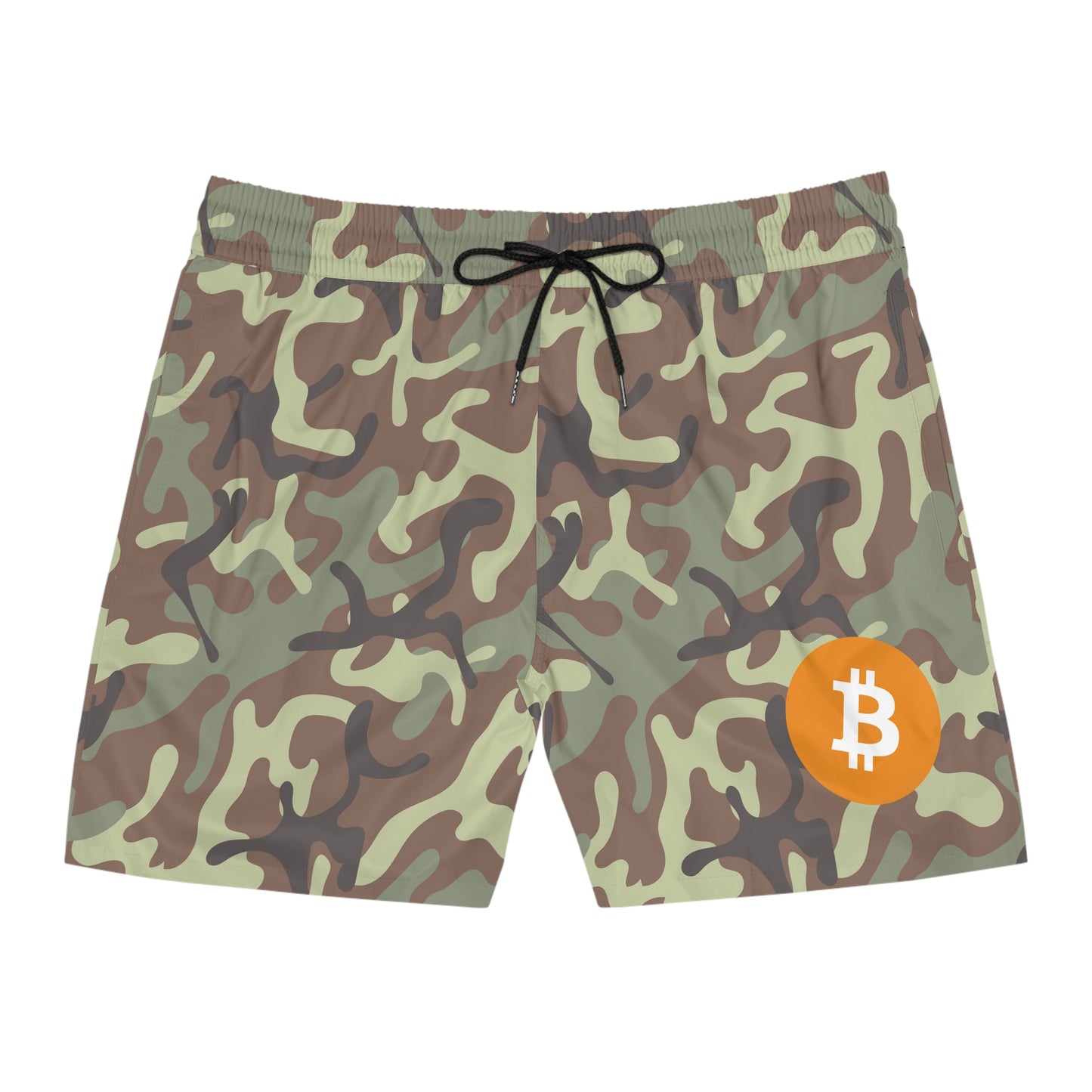 Bitcoin Camo Army Swim Trunk In N Out Crypto