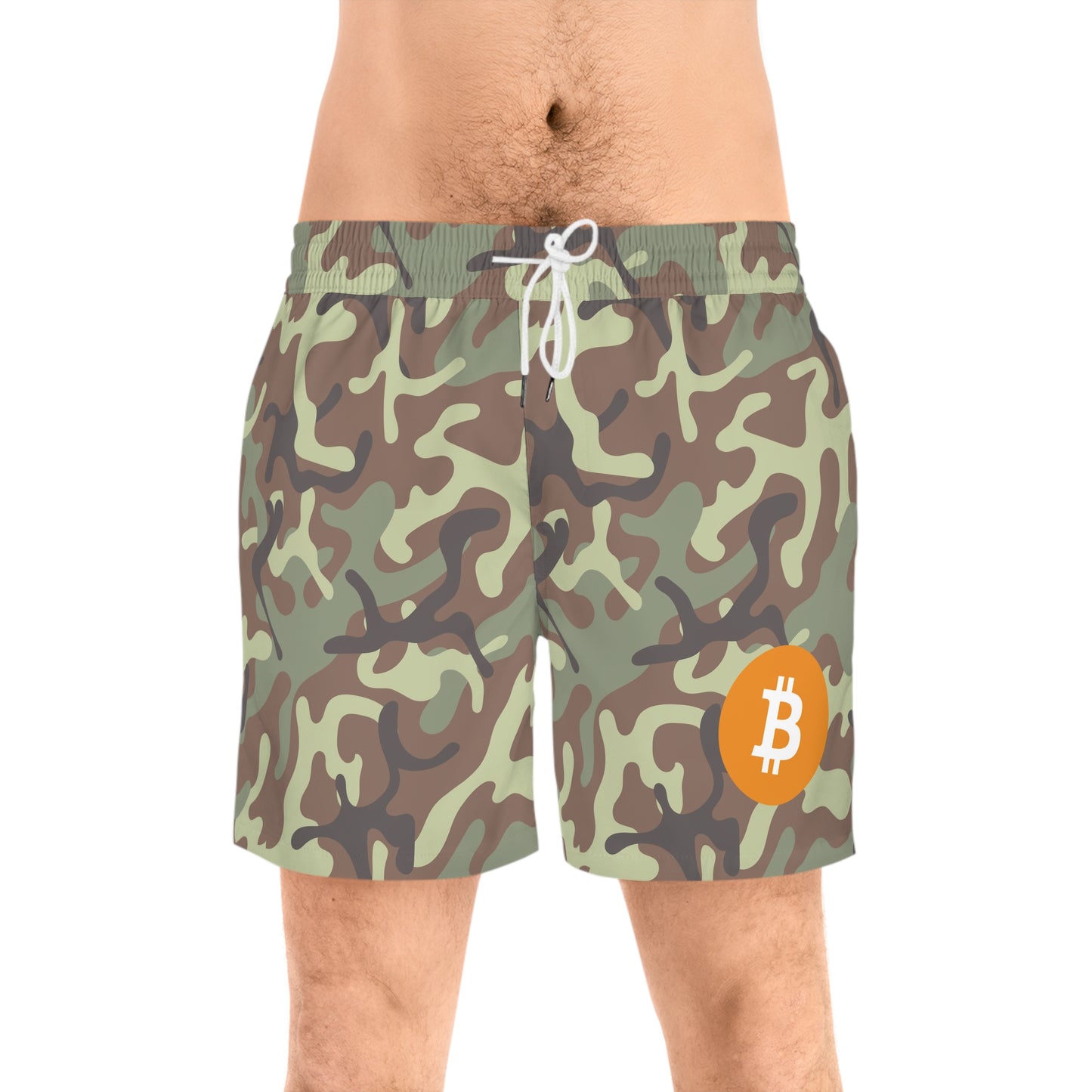 Bitcoin Camo Army Swim Trunk In N Out Crypto