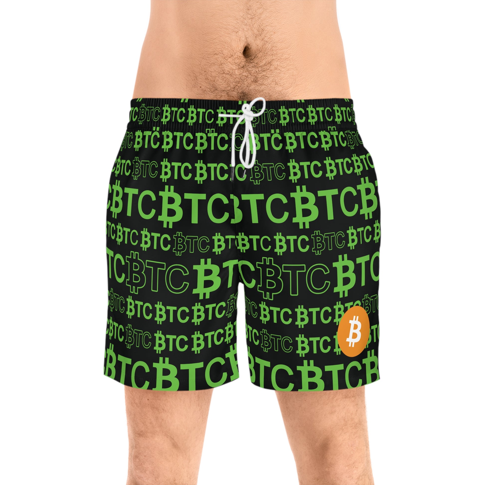 Bitcoin Dubai Green Swim Trunk In N Out Crypto