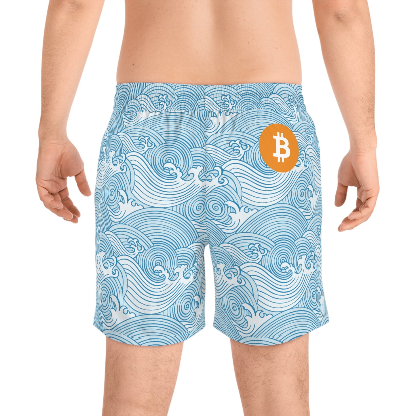 Bitcoin Light Waves Swim Trunk In N Out Crypto