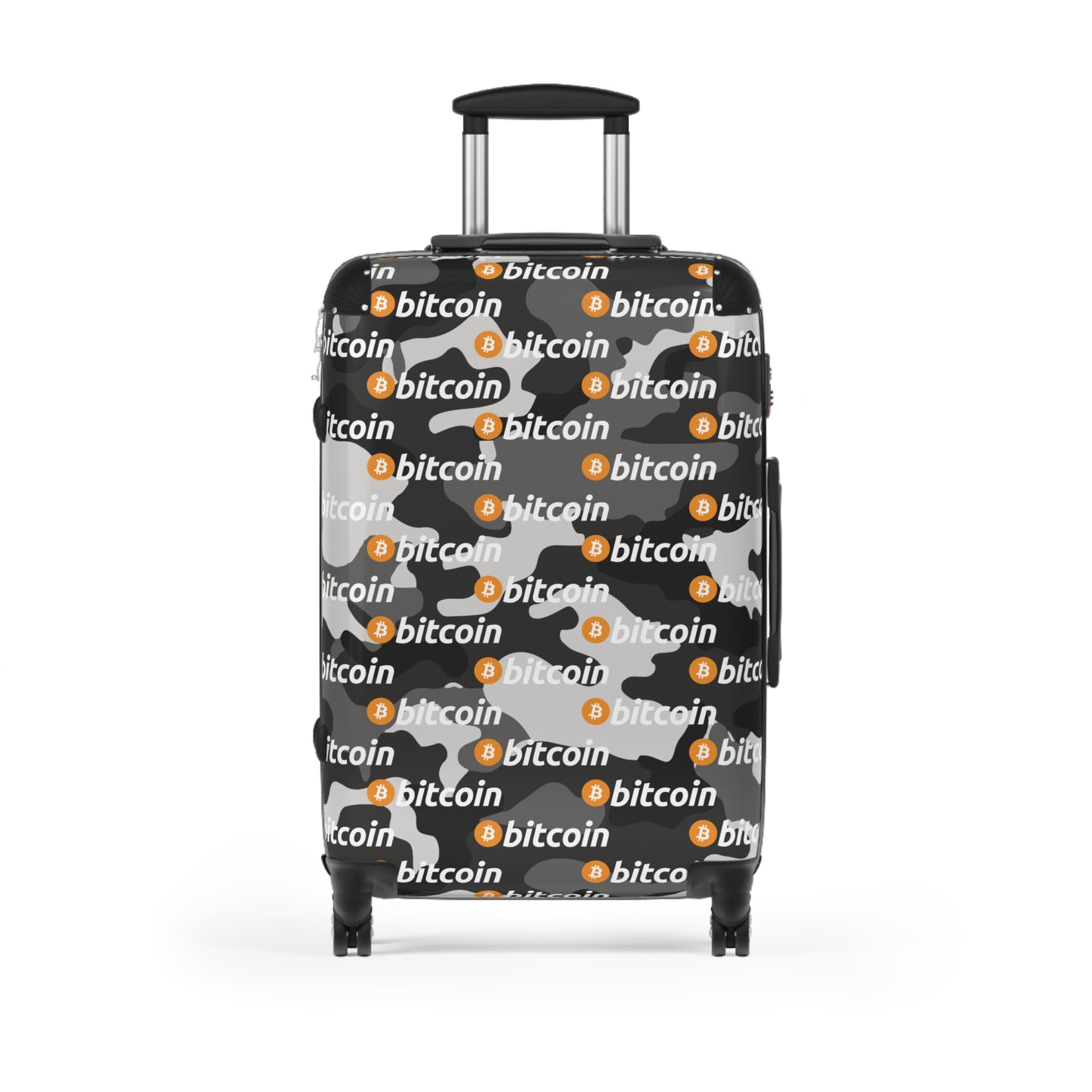 Bitcoin Urban Camo Suitcase Printify