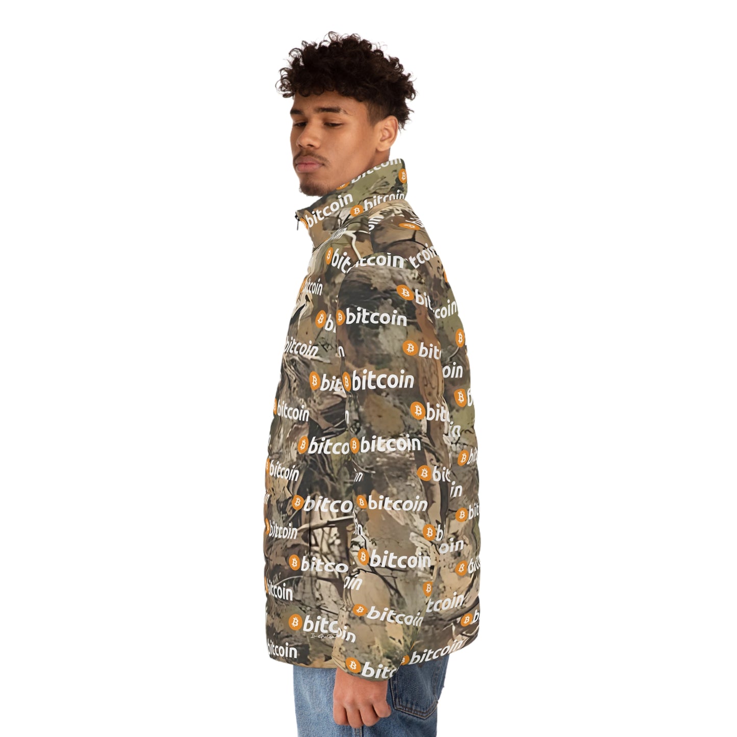 Bitcoin Caccia Puffer Jacket Printify