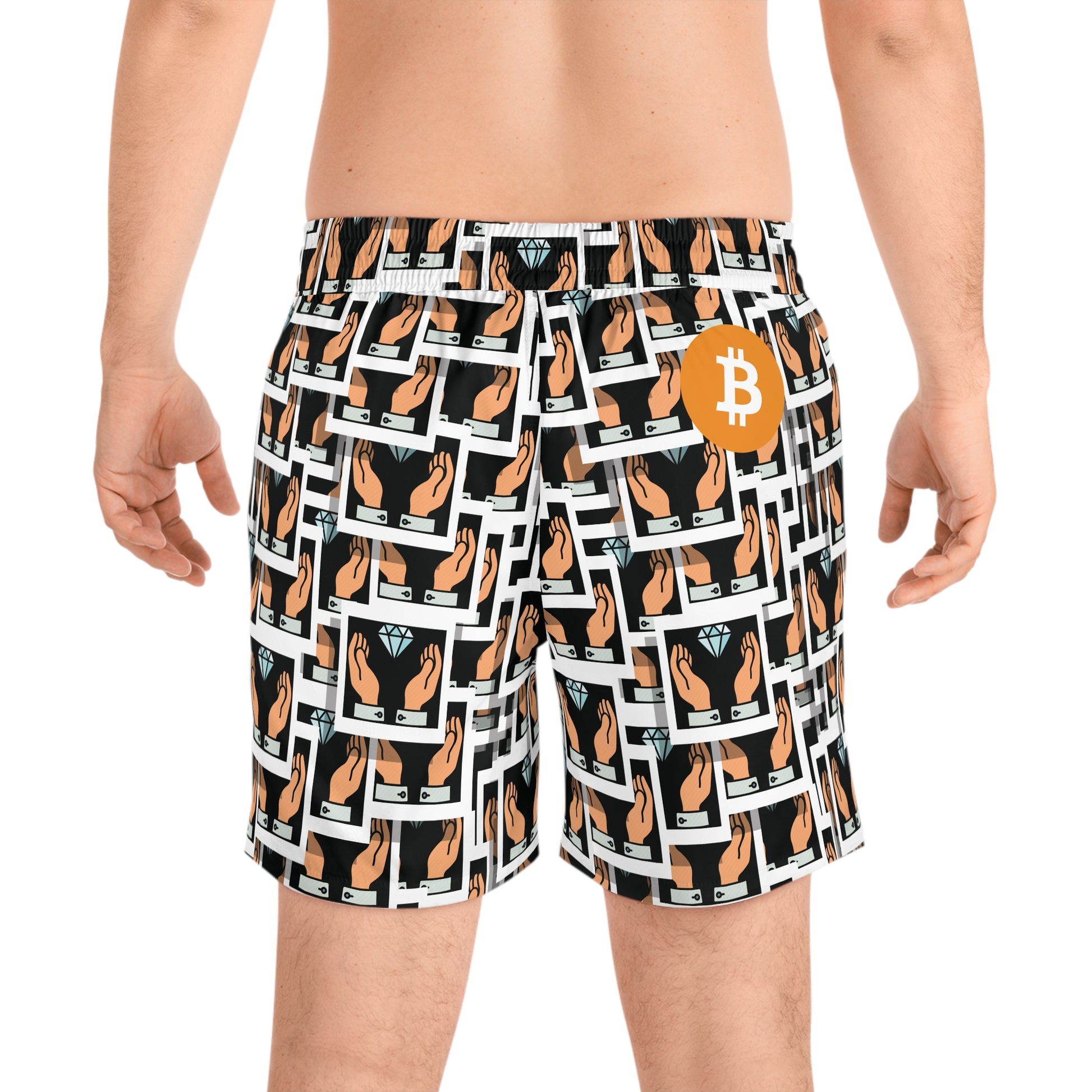 Bitcoin Diamonds  Swim Trunk In N Out Crypto