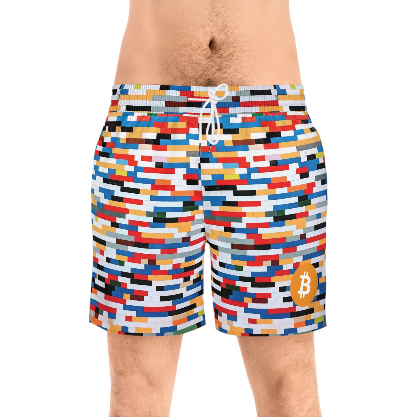 Bitcoin Colors Blocks Swim Trunk In N Out Crypto