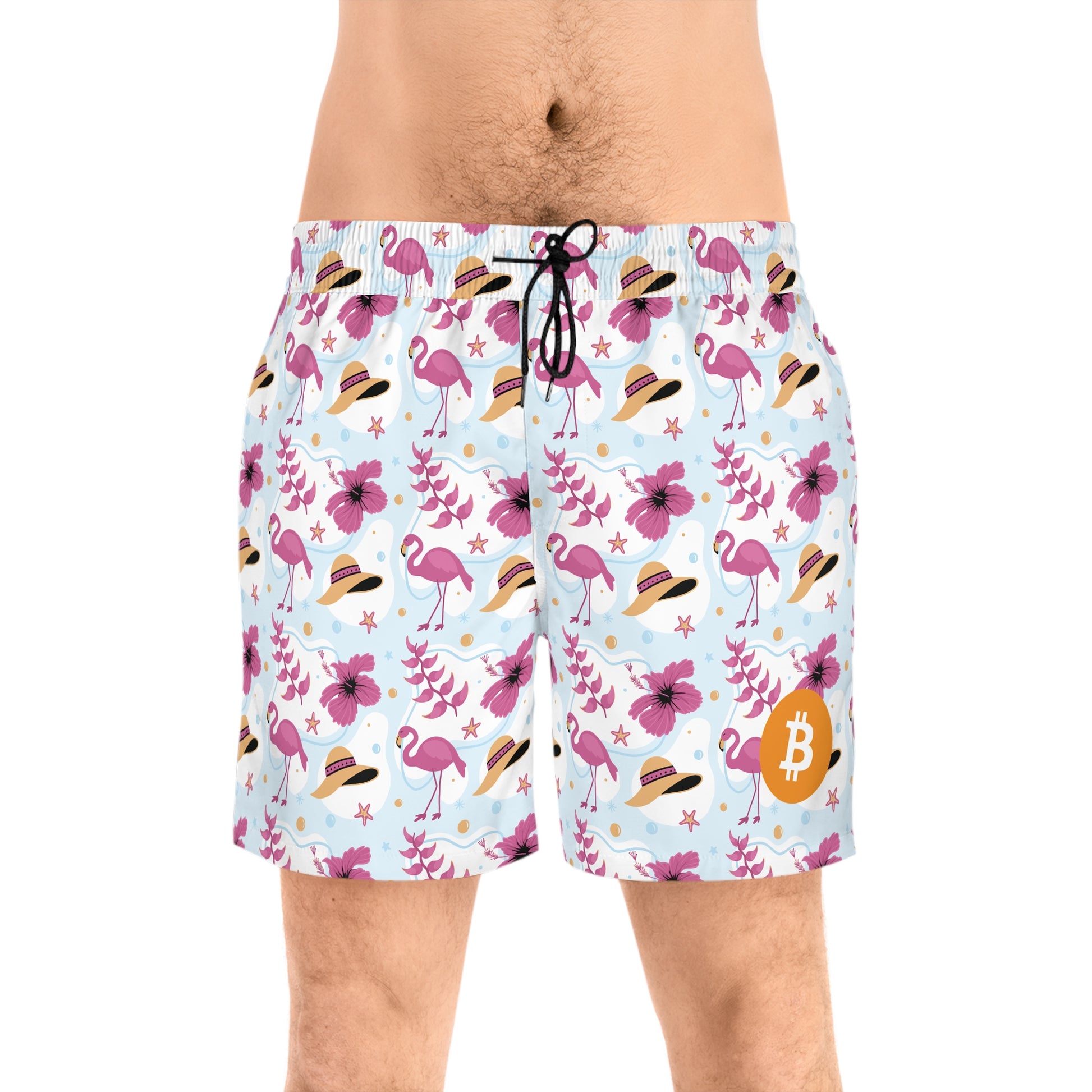 Bitcoin Flamingo Swim Trunk In N Out Crypto