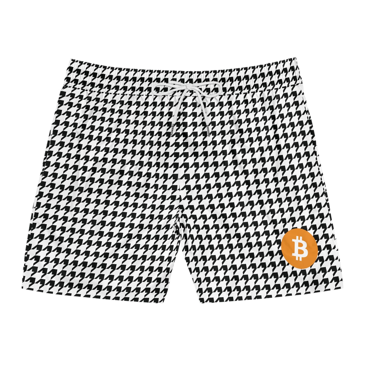 Bitcoin Classic Houndstooth Swim Trunk In N Out Crypto