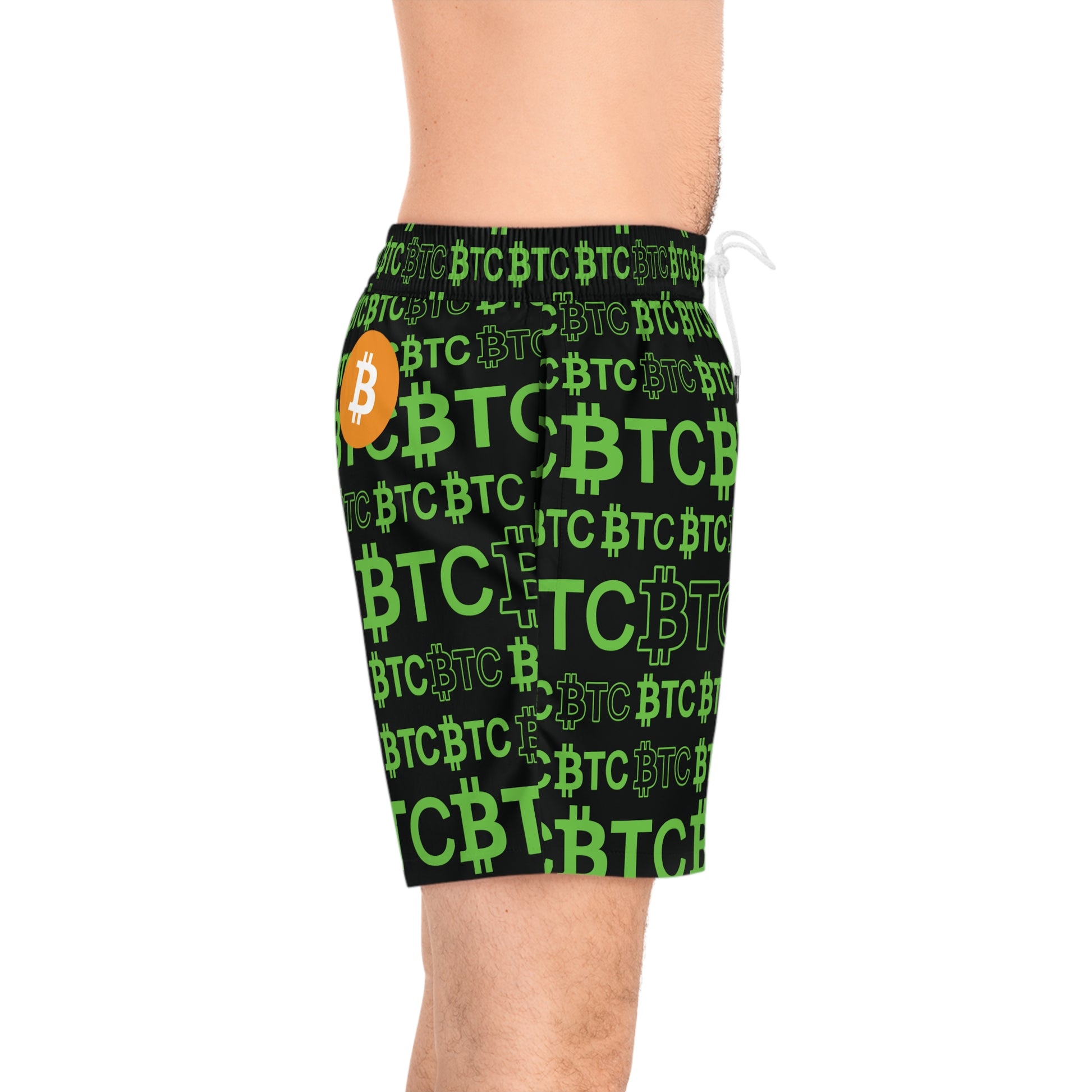 Bitcoin Dubai Green Swim Trunk In N Out Crypto