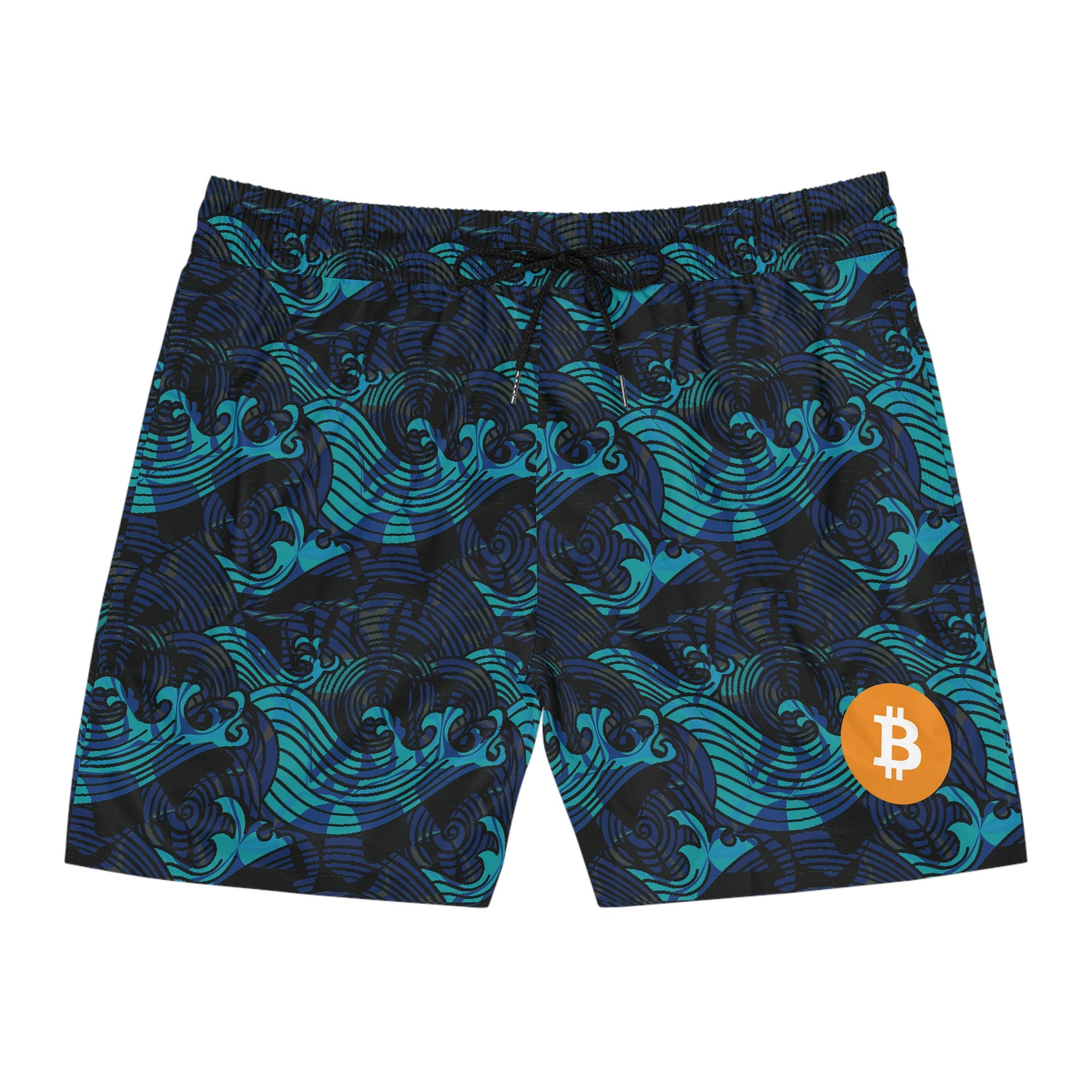 Bitcoin Deep Waves Swim Trunk In N Out Crypto