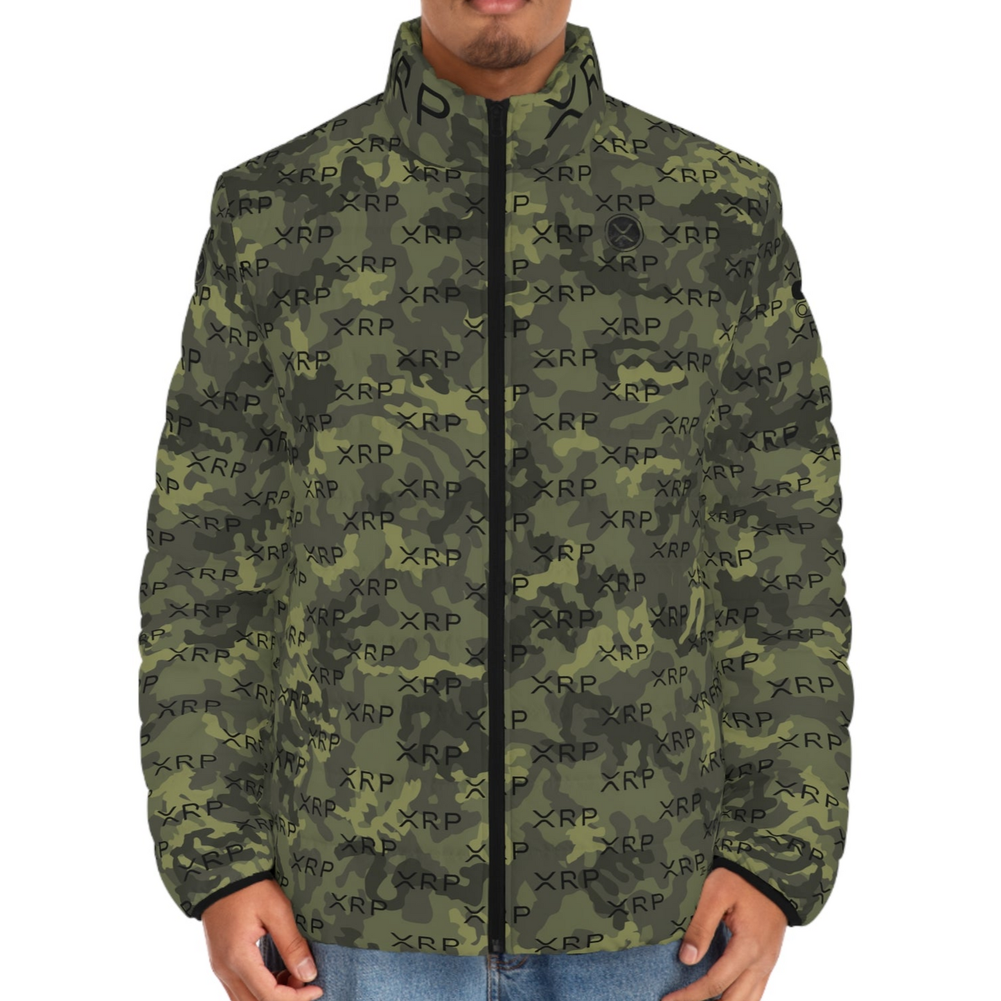 Xrp Army Camouflage Puffer Jacket InNOutCrypto