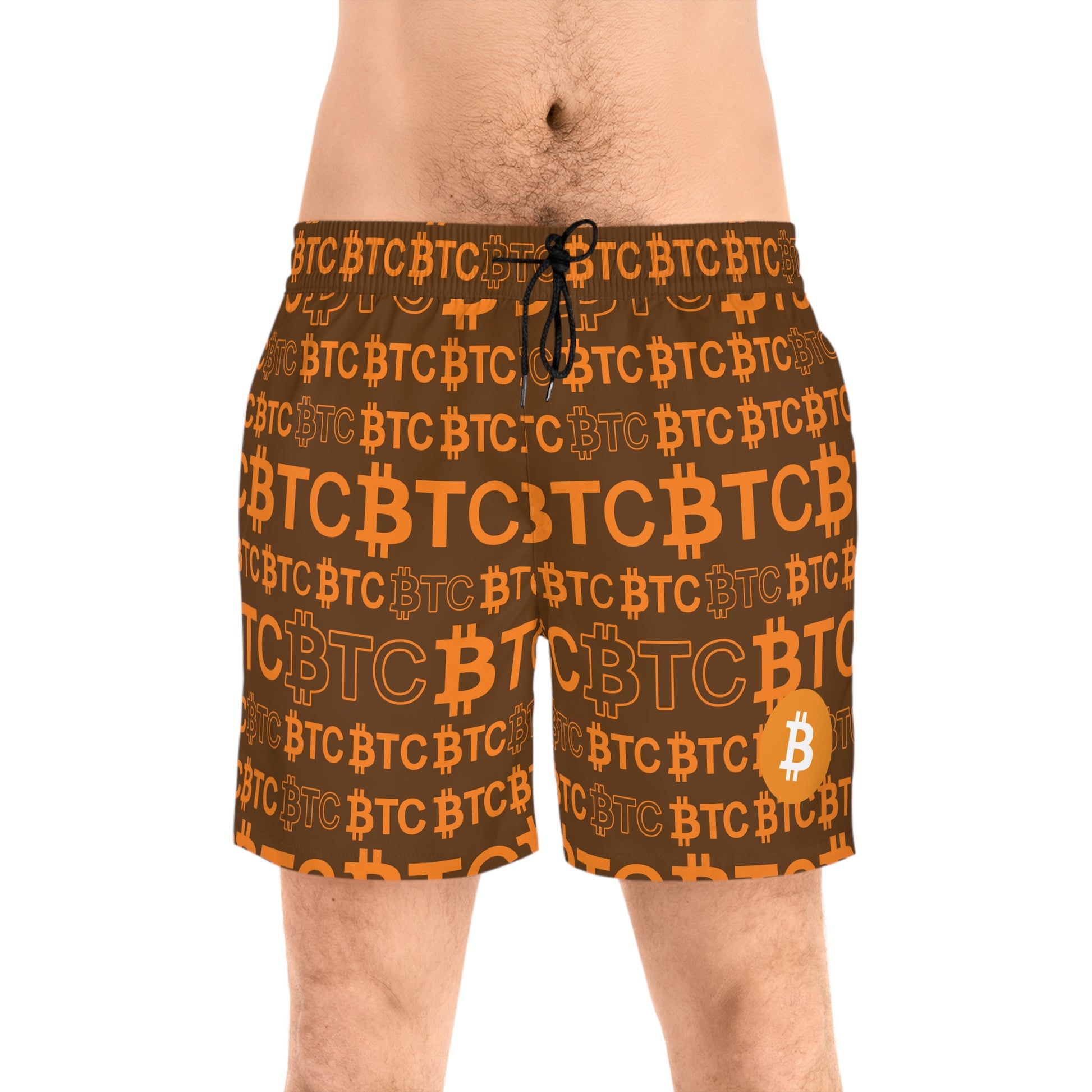 Bitcoin Dubai Brown Swim Trunk In N Out Crypto