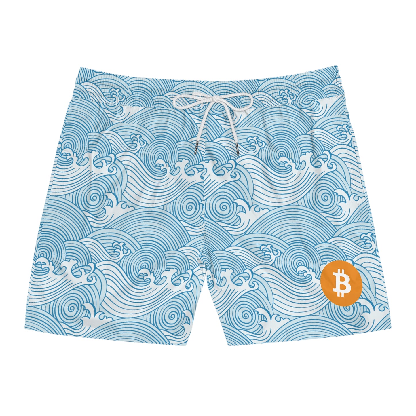 Bitcoin Light Waves Swim Trunk In N Out Crypto