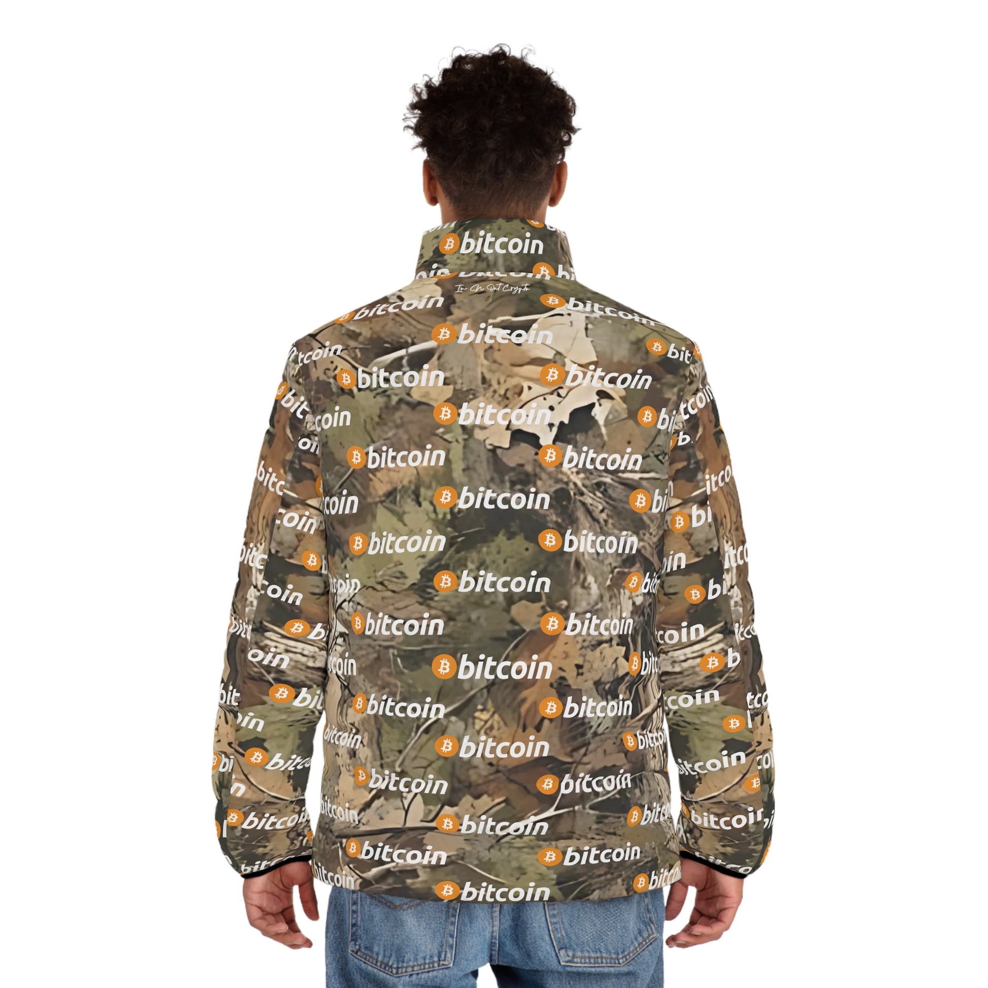 Bitcoin Caccia Puffer Jacket Printify