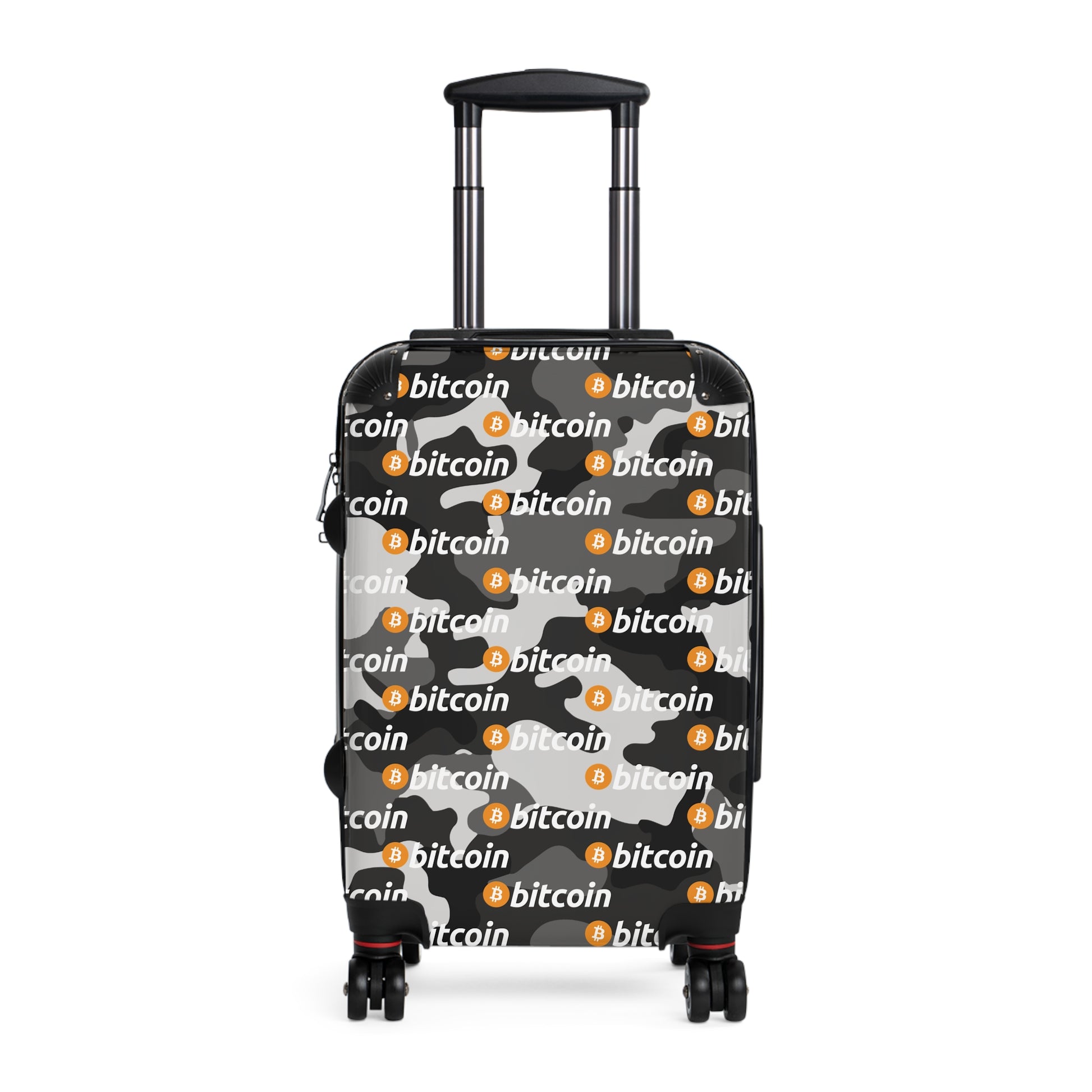 Bitcoin Urban Camo Suitcase Printify