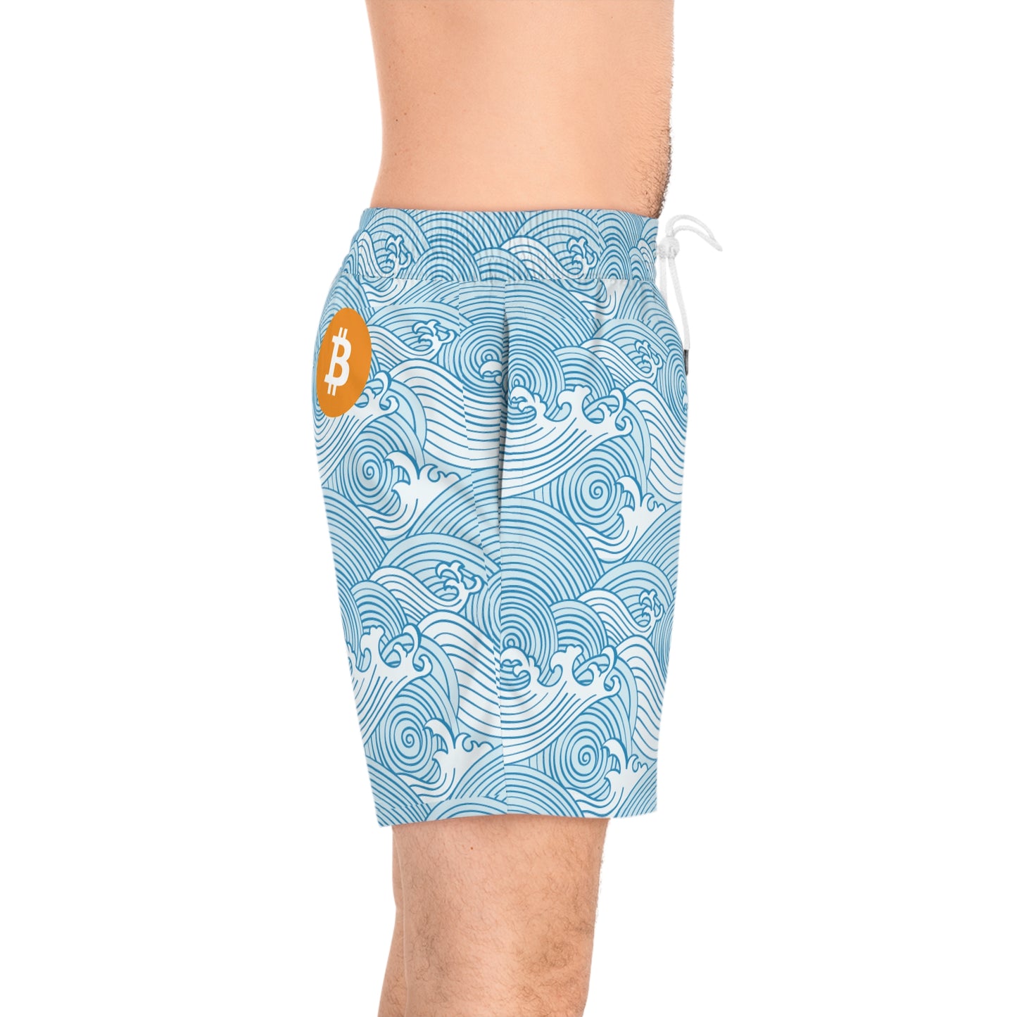 Bitcoin Light Waves Swim Trunk In N Out Crypto