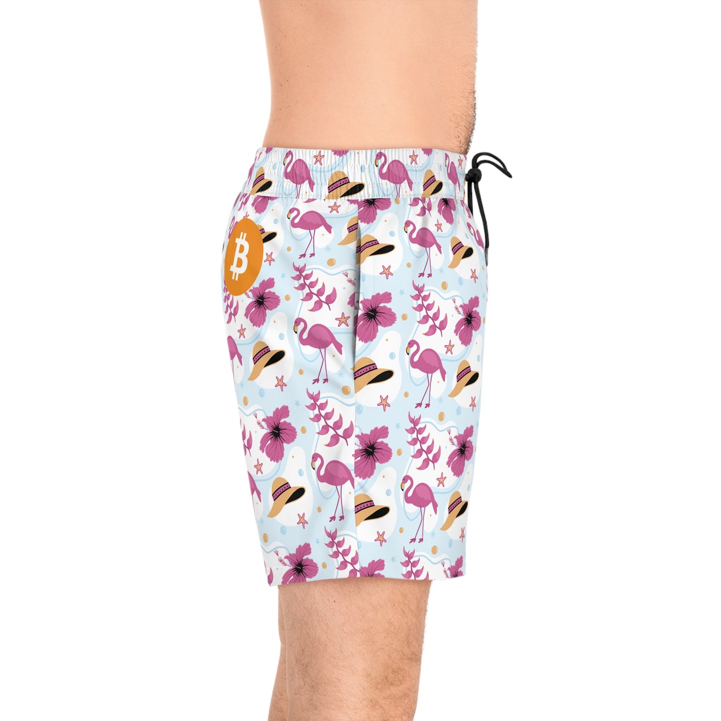 Bitcoin Flamingo Swim Trunk In N Out Crypto