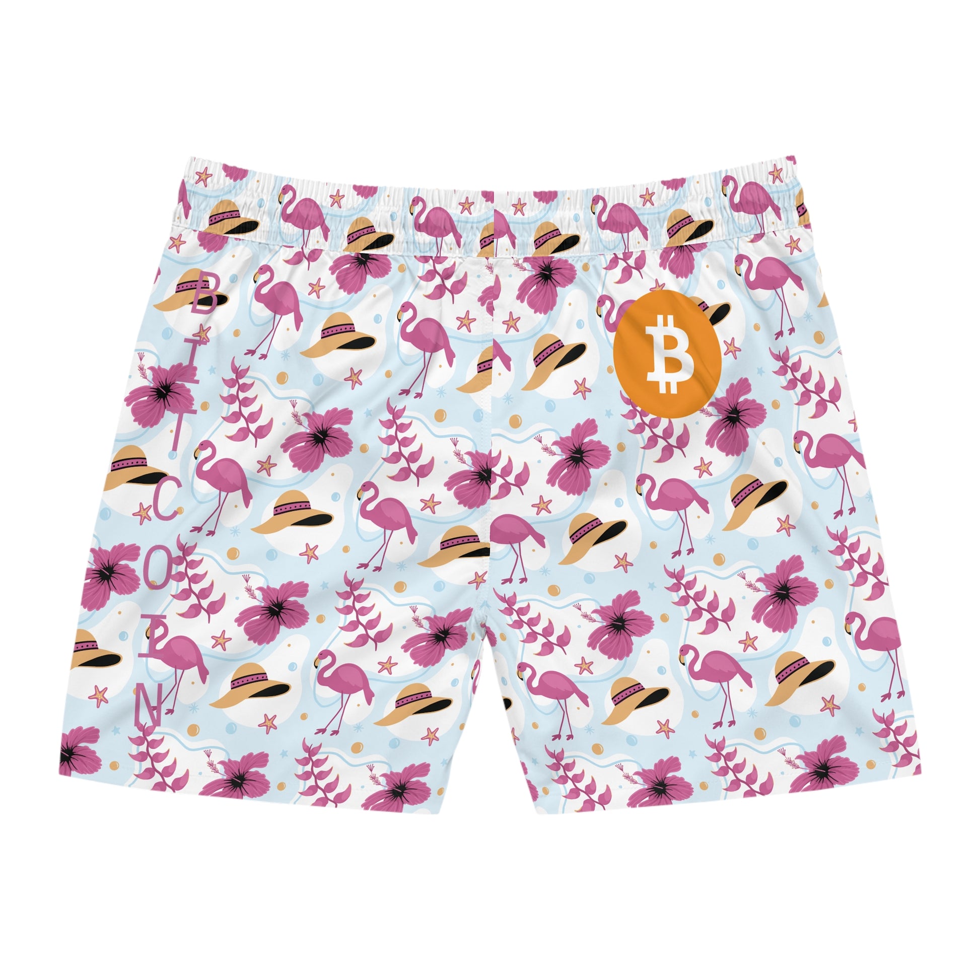 Bitcoin Flamingo Swim Trunk In N Out Crypto