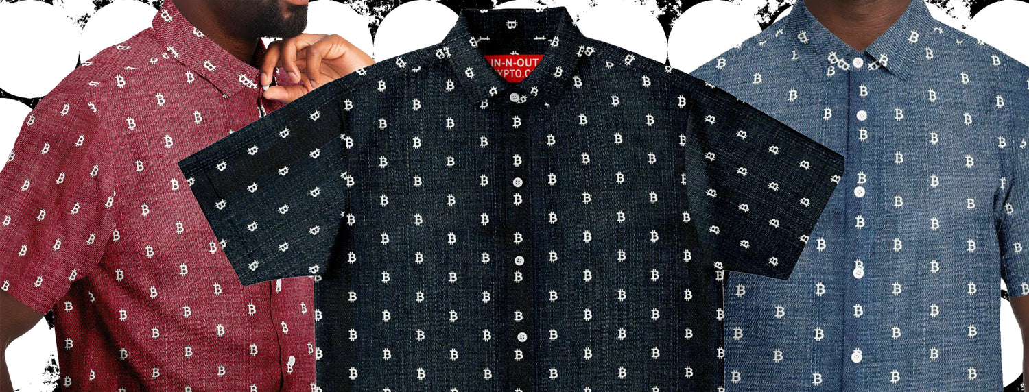 <strong>Experience the versatility of print denim with our collection that celebrates the timeless appeal of this iconic fabric. From classic blue jeans to sleek dark wash denim and vibrant red jeans, our selection offers a range of styles to suit every taste. Each printed denim style is adorned with subtle Bitcoin symbols, seamlessly blending fashion with the world of digital currency. Discover the perfect piece to elevate your wardrobe and showcase your unique style.</strong>