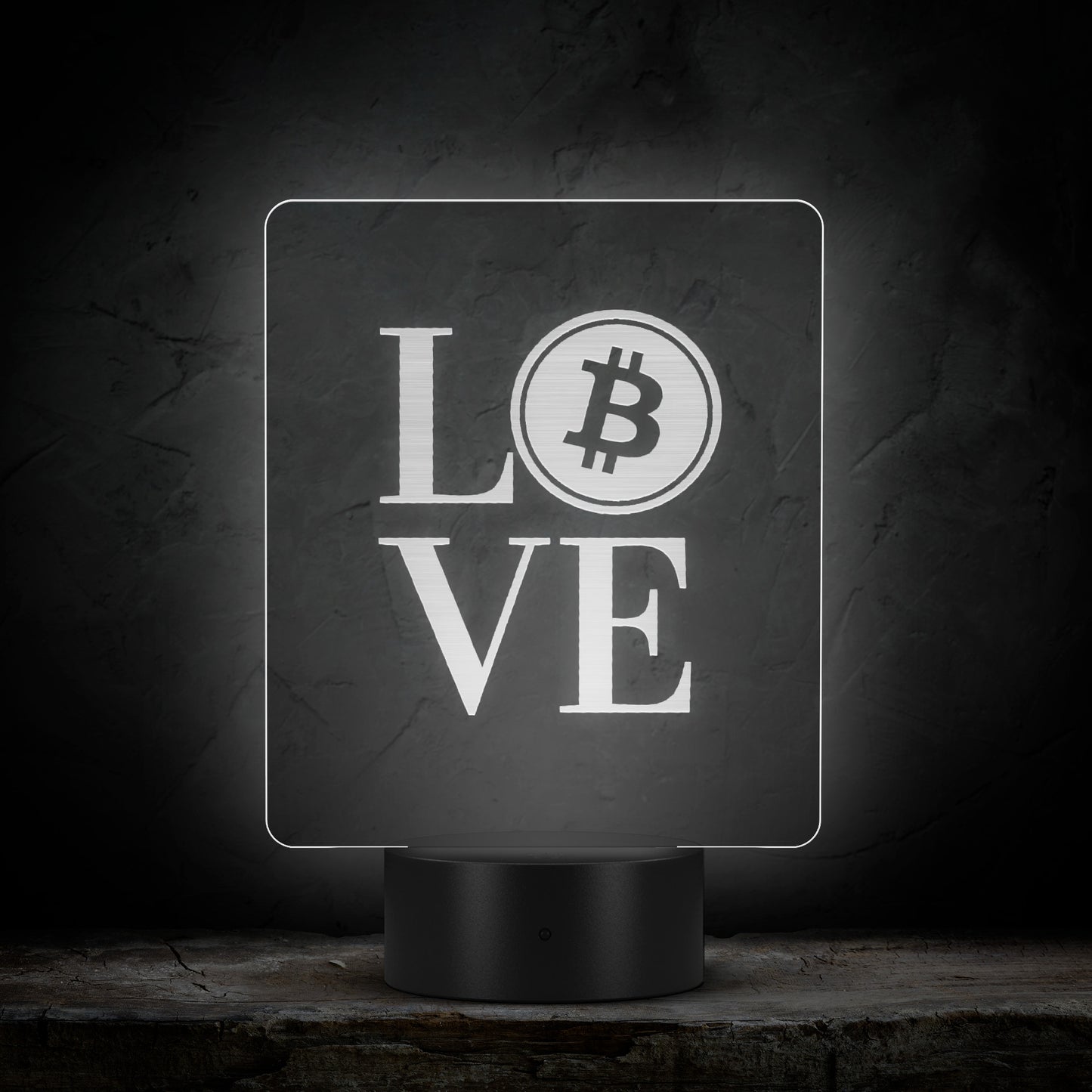 Bitcoin Love Led Sign