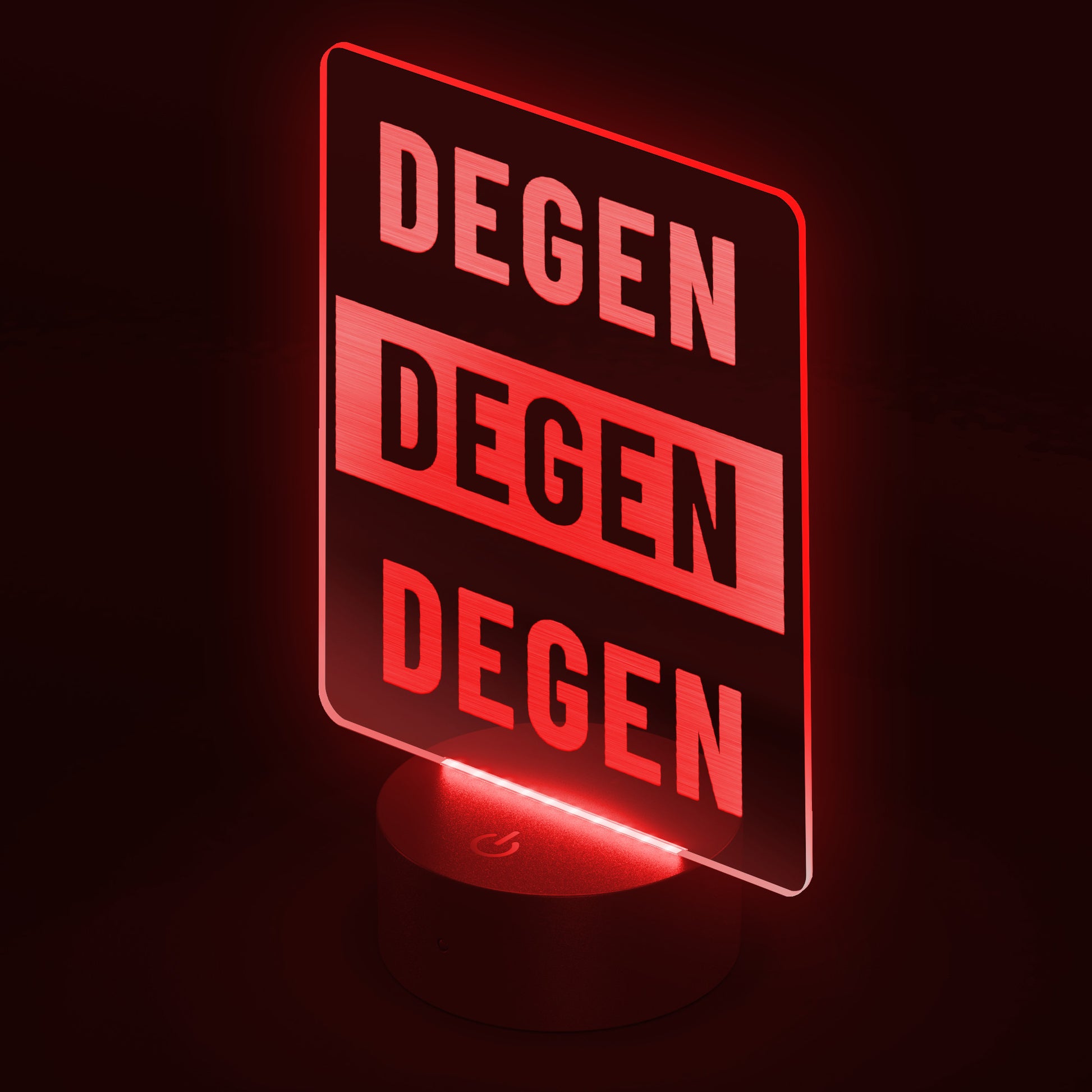 Degen Led Sign In N Out Crypto