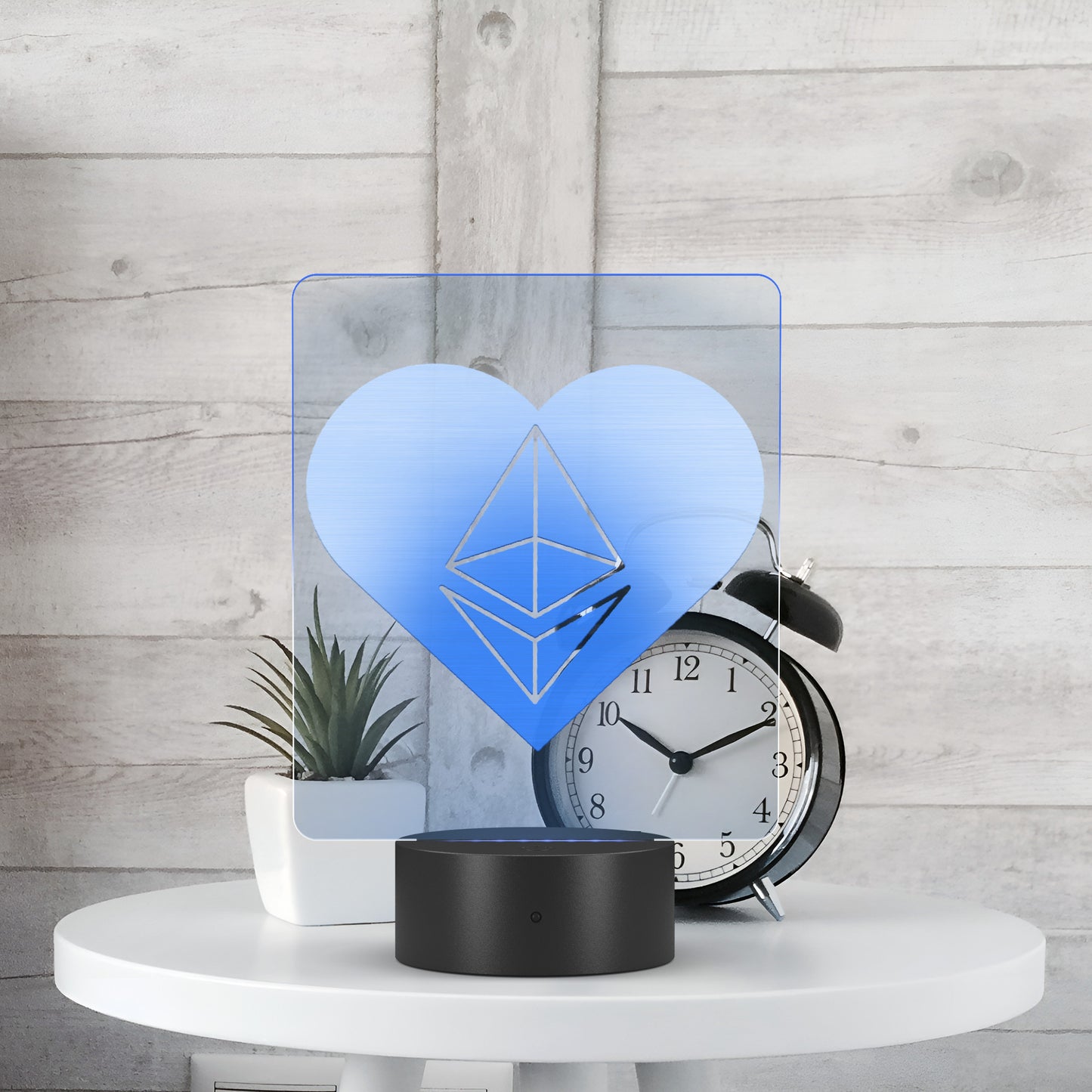 Ethereum Heart Led Sign