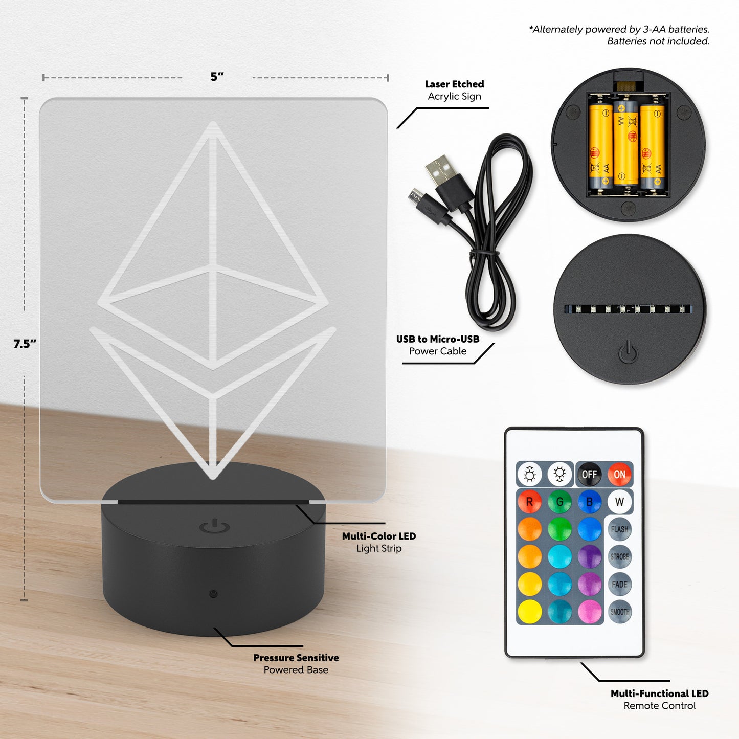 Ethereum Led Sign In N Out Crypto