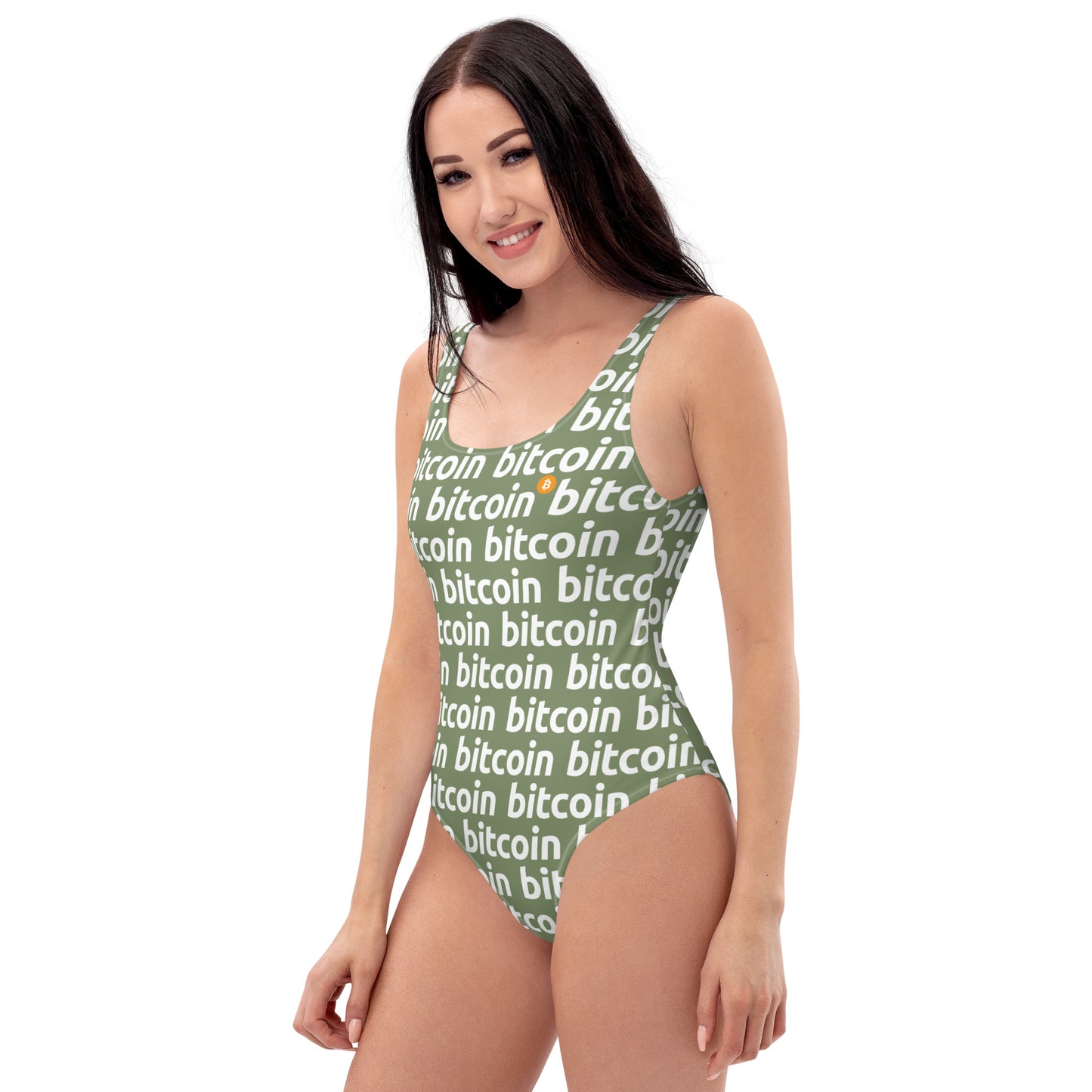 Bitcoin Forest White Swimsuit