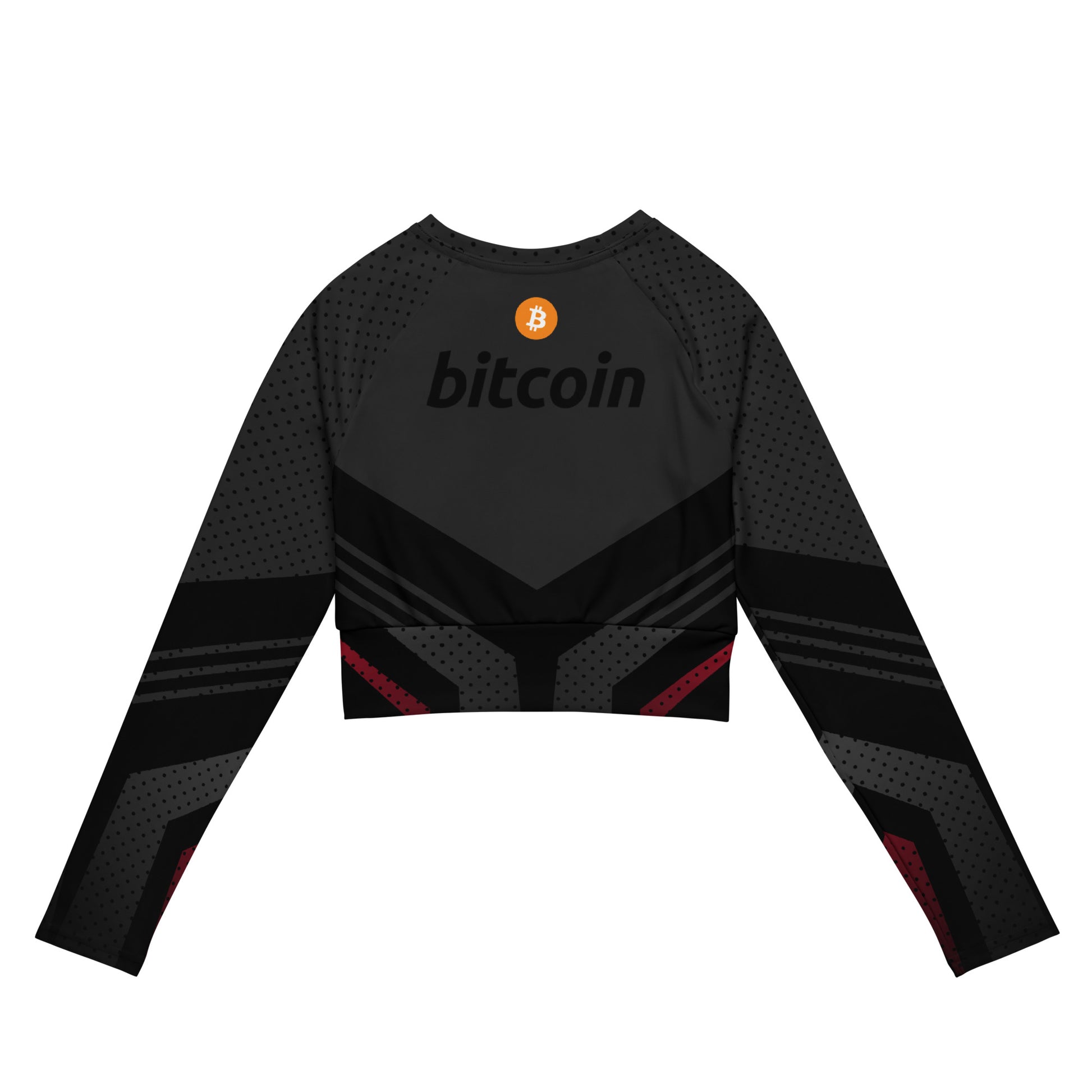 Bitcoin Rider Long-Sleeve Crop Top In N Out Crypto