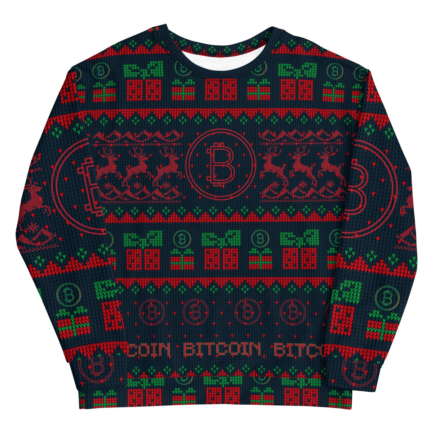 Bitcoin Christmas Deer Sweatshirt
