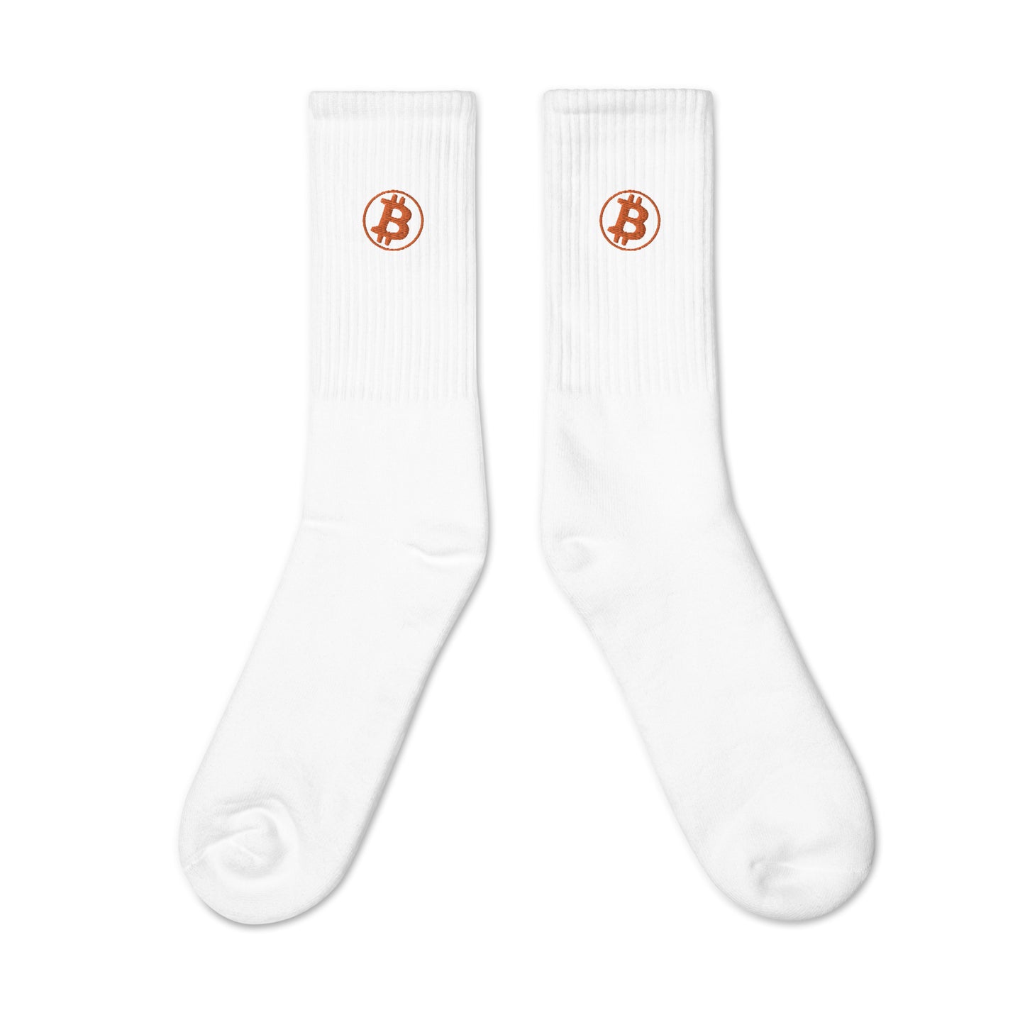 Bitcoin Embroidered Socks InNOutCrypto