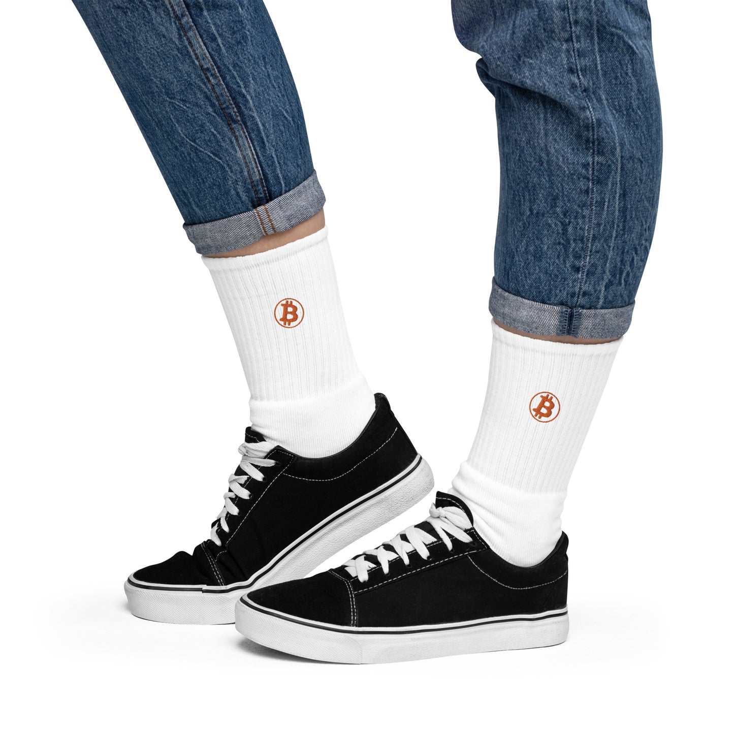 Bitcoin Embroidered Socks InNOutCrypto