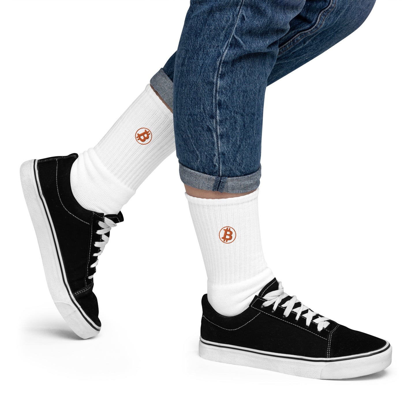 Bitcoin Embroidered Socks InNOutCrypto