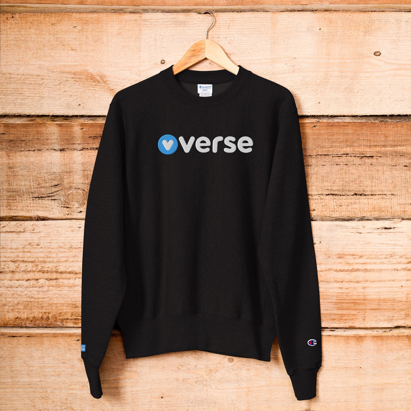 Verse Embroidered Champion Sweatshirt InNOutCrypto