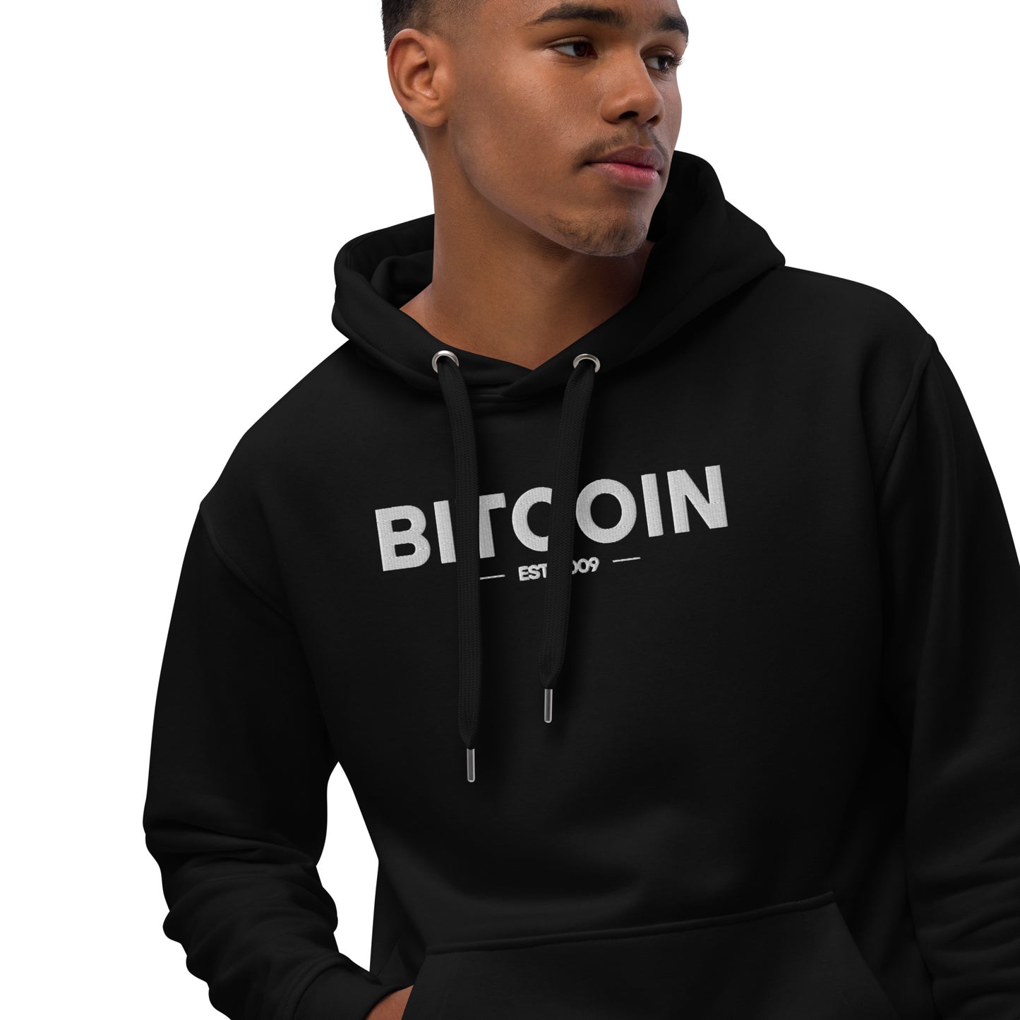 Bitcoin 2009 Embroidered Premium Eco Hoodie InNOutCrypto