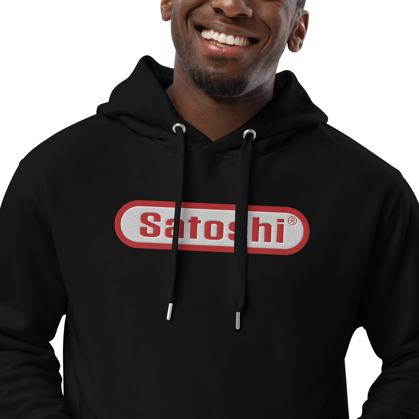 Satoshi Embroidered Premium Eco Hoodie InNOutCrypto