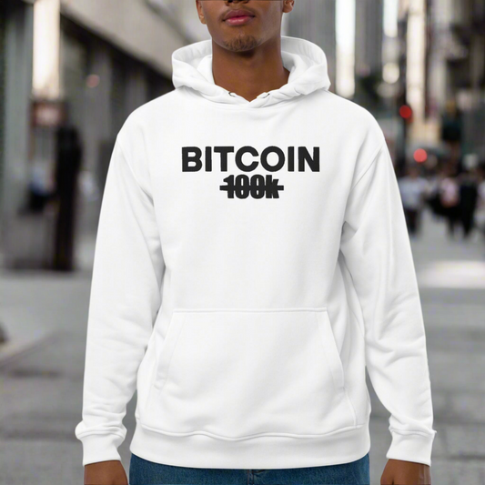 Bitcoin 100k Milestone Embroidered Eco Hoodie InNOutCrypto