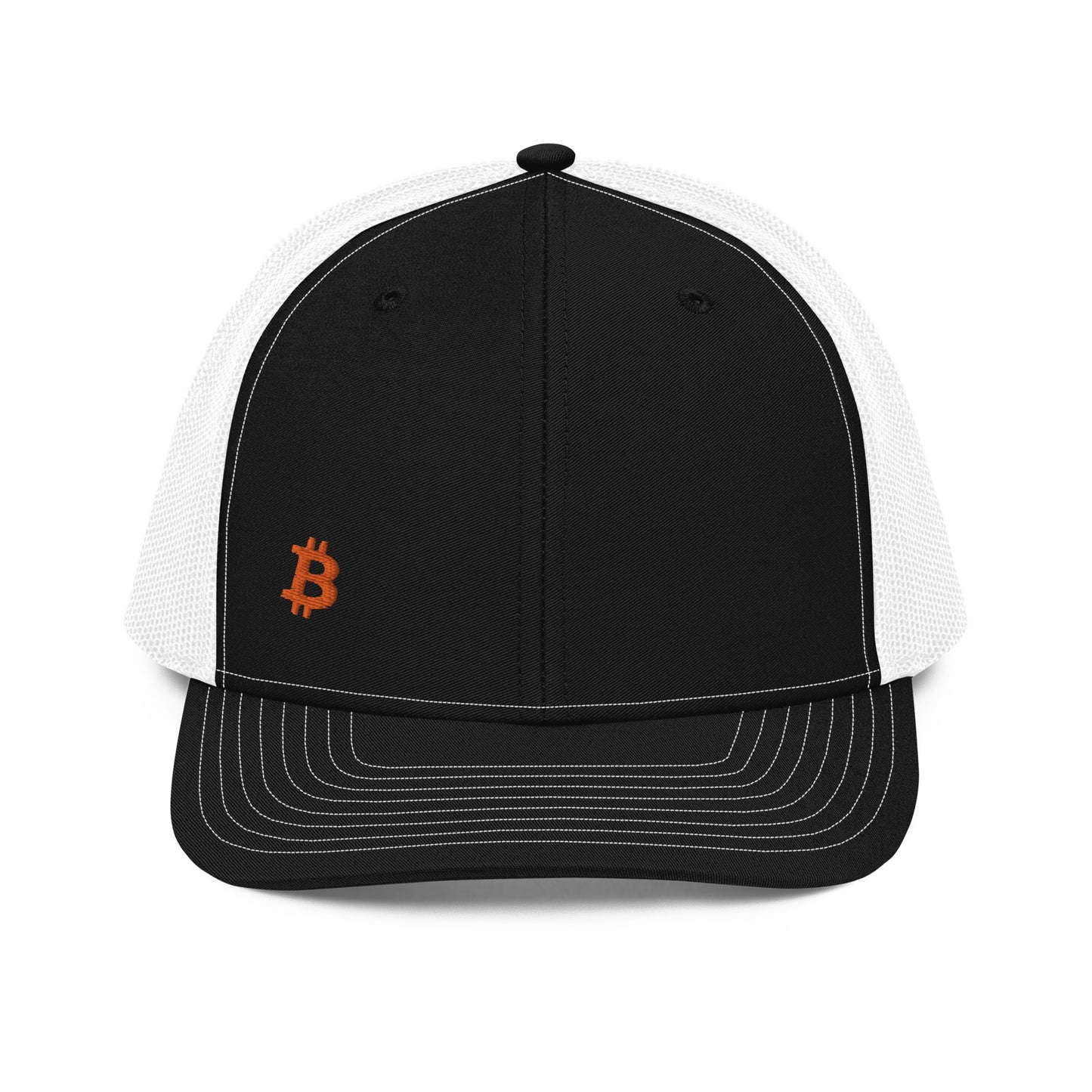 Bitcoin Sleek Embroidered Trucker Hat In N Out Crypto