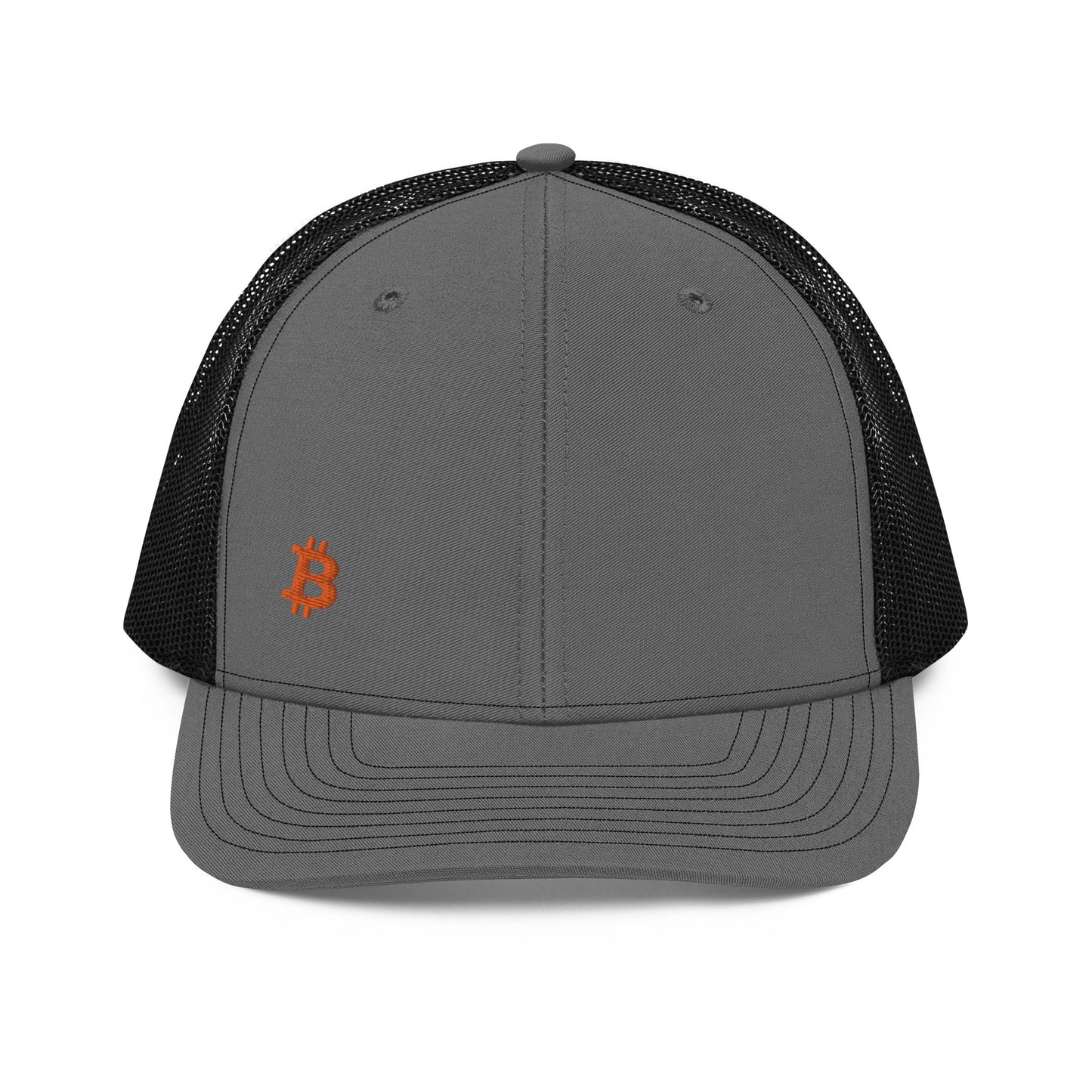 Bitcoin Sleek Embroidered Trucker Hat In N Out Crypto