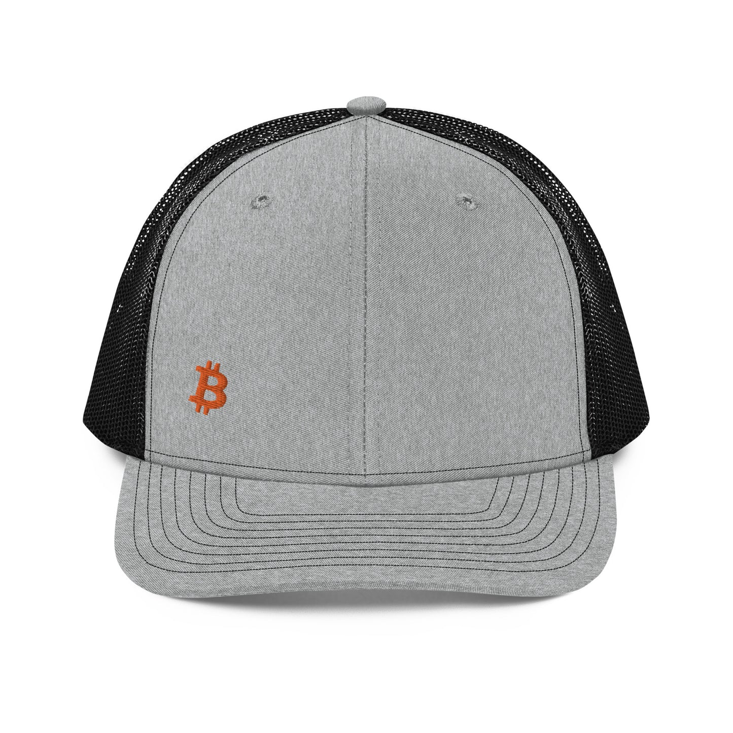 Bitcoin Sleek Embroidered Trucker Hat In N Out Crypto