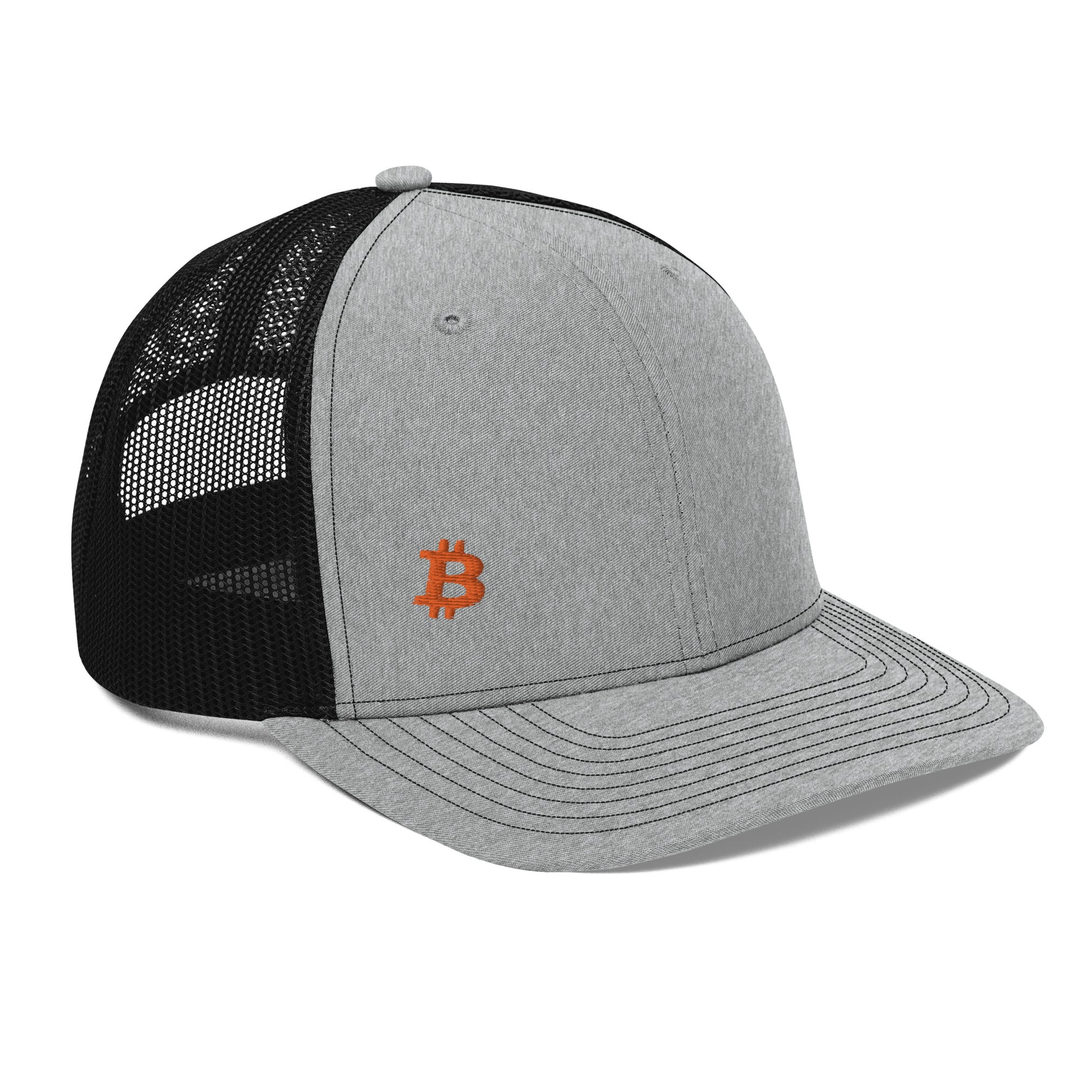 Bitcoin Sleek Embroidered Trucker Hat In N Out Crypto