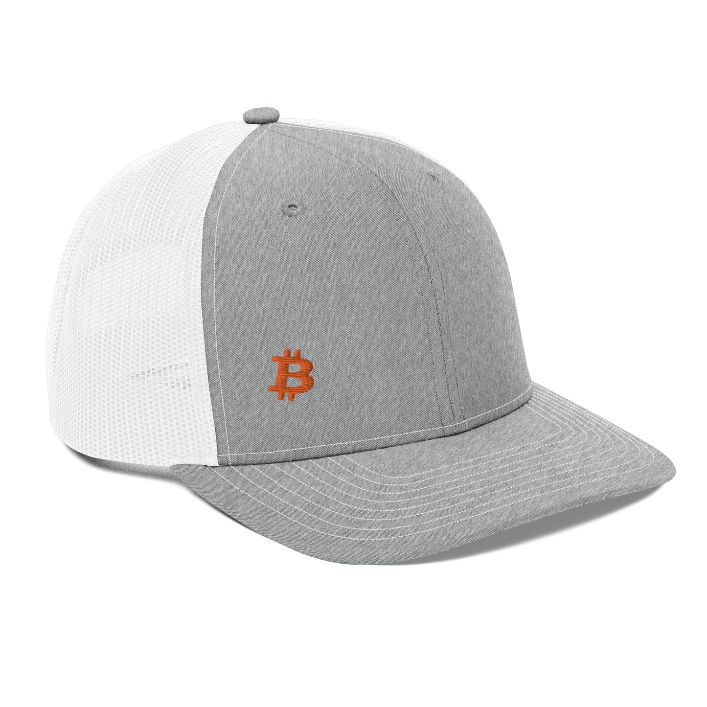 Bitcoin Sleek Embroidered Trucker Hat In N Out Crypto